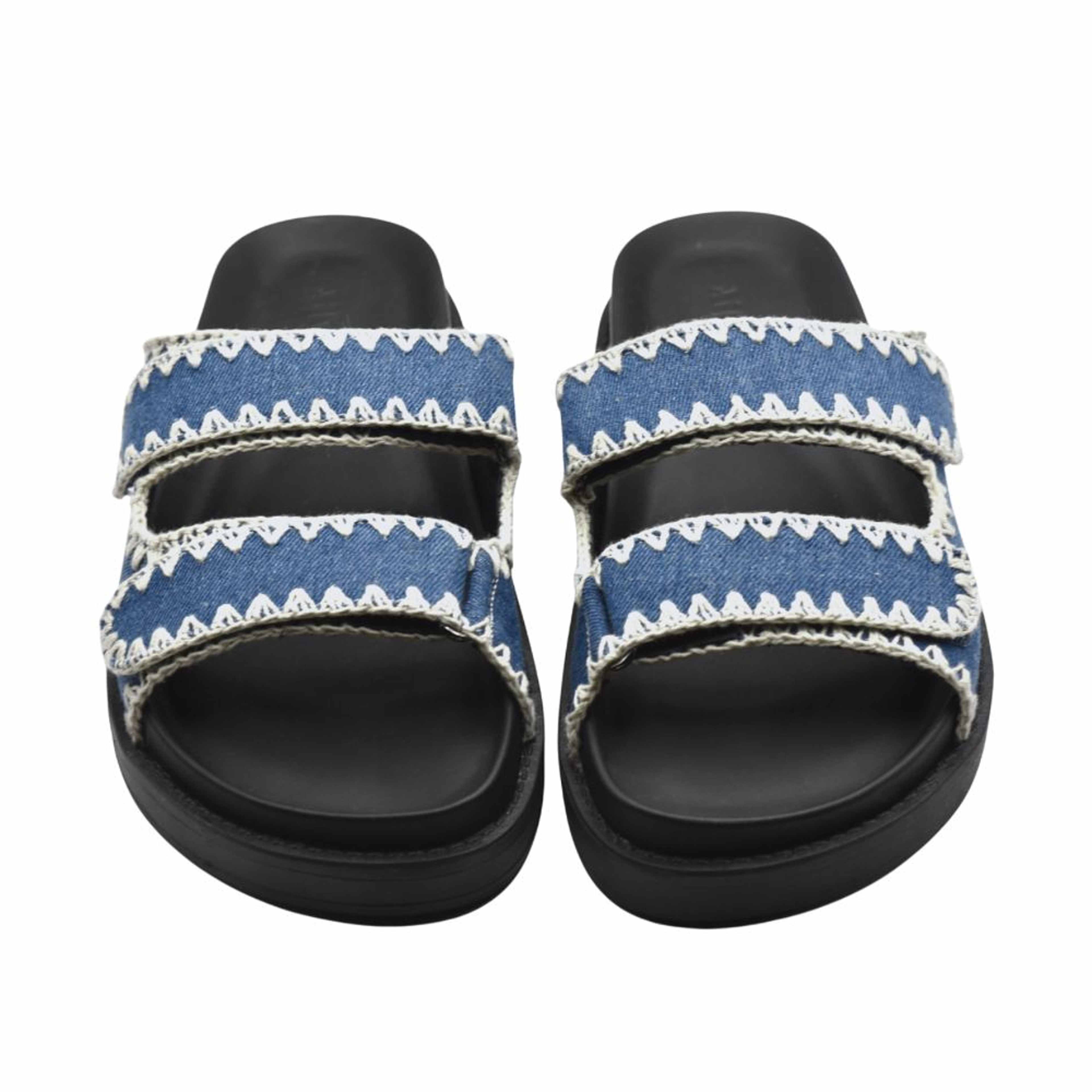 Slip-in Sandal Sara Denim, från Ailyflats, i färgen denim. Klicka för att öppna bilden i stort format