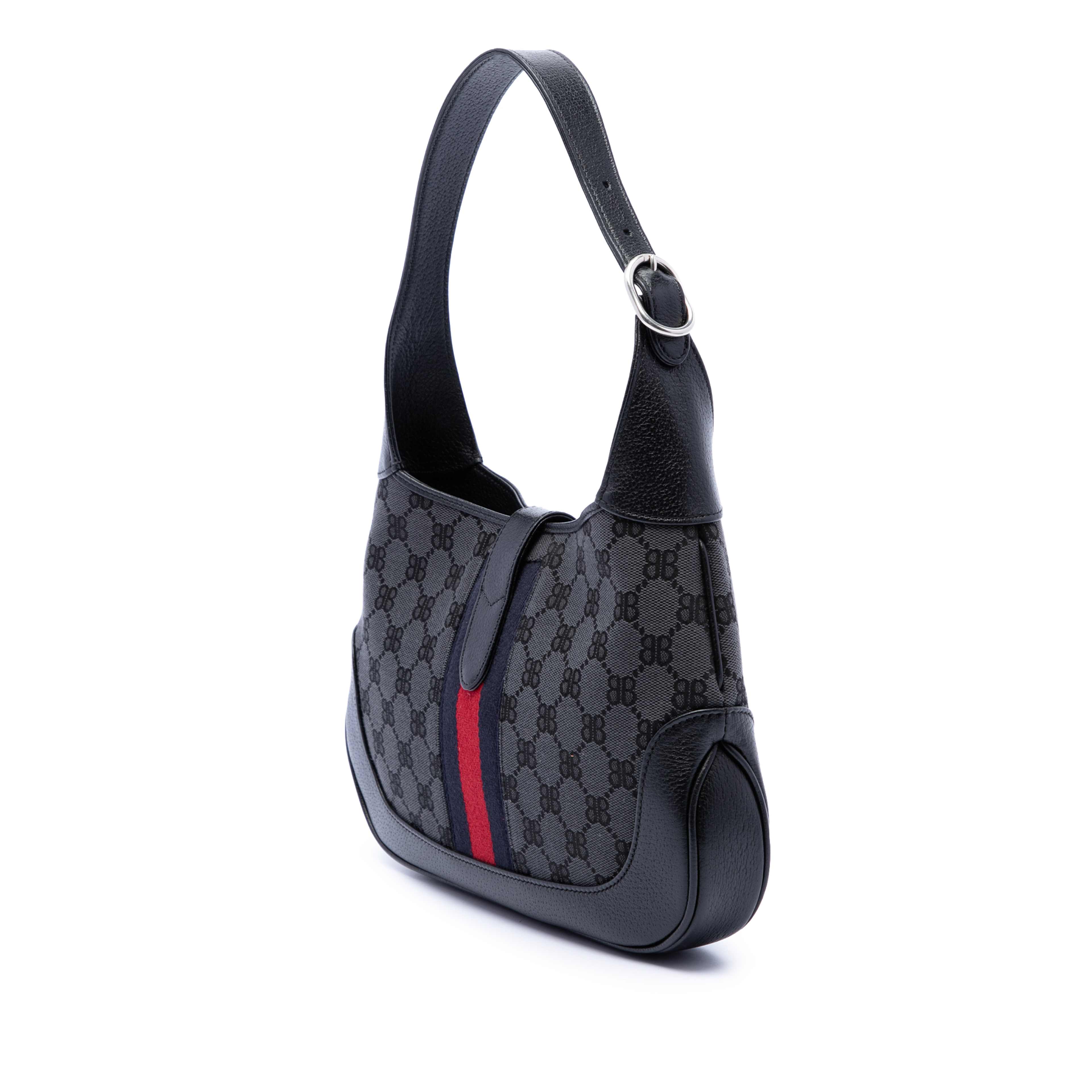 Balenciaga Gucci The Hacker Project Small Bb Canvas Web Jackie 1961 Crossbody, från Luxclusif, i färgen svart. Klicka för att öppna bilden i stort format