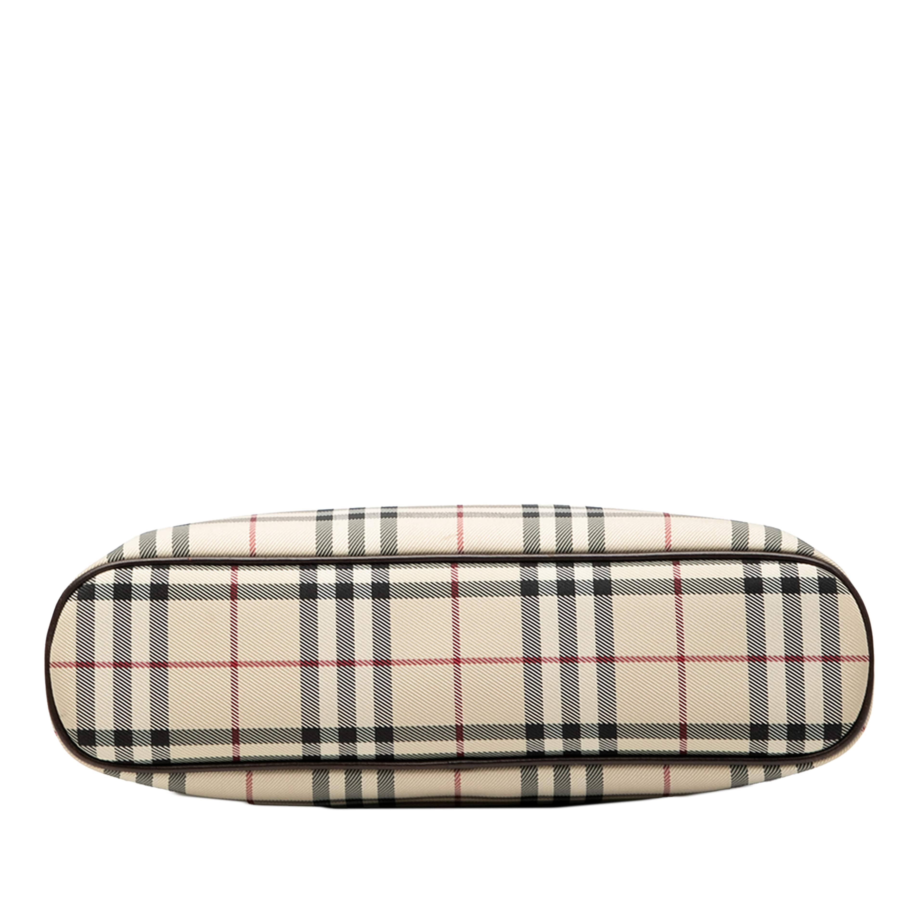 Burberry House Check Canvas Tote, från Luxclusif, i färgen beige. Klicka för att öppna bilden i stort format