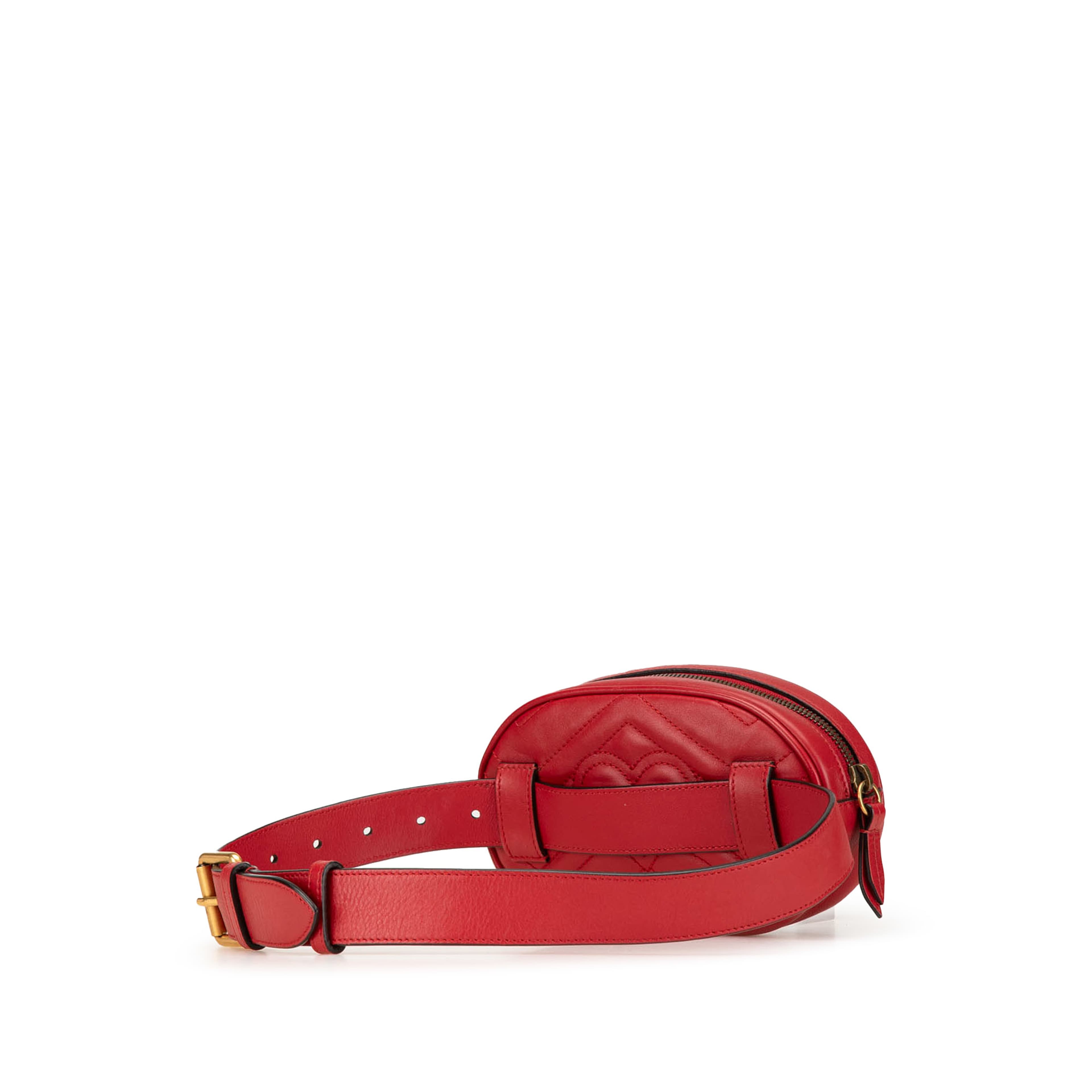 Gucci Gg Marmont Matelasse Leather Belt Bag