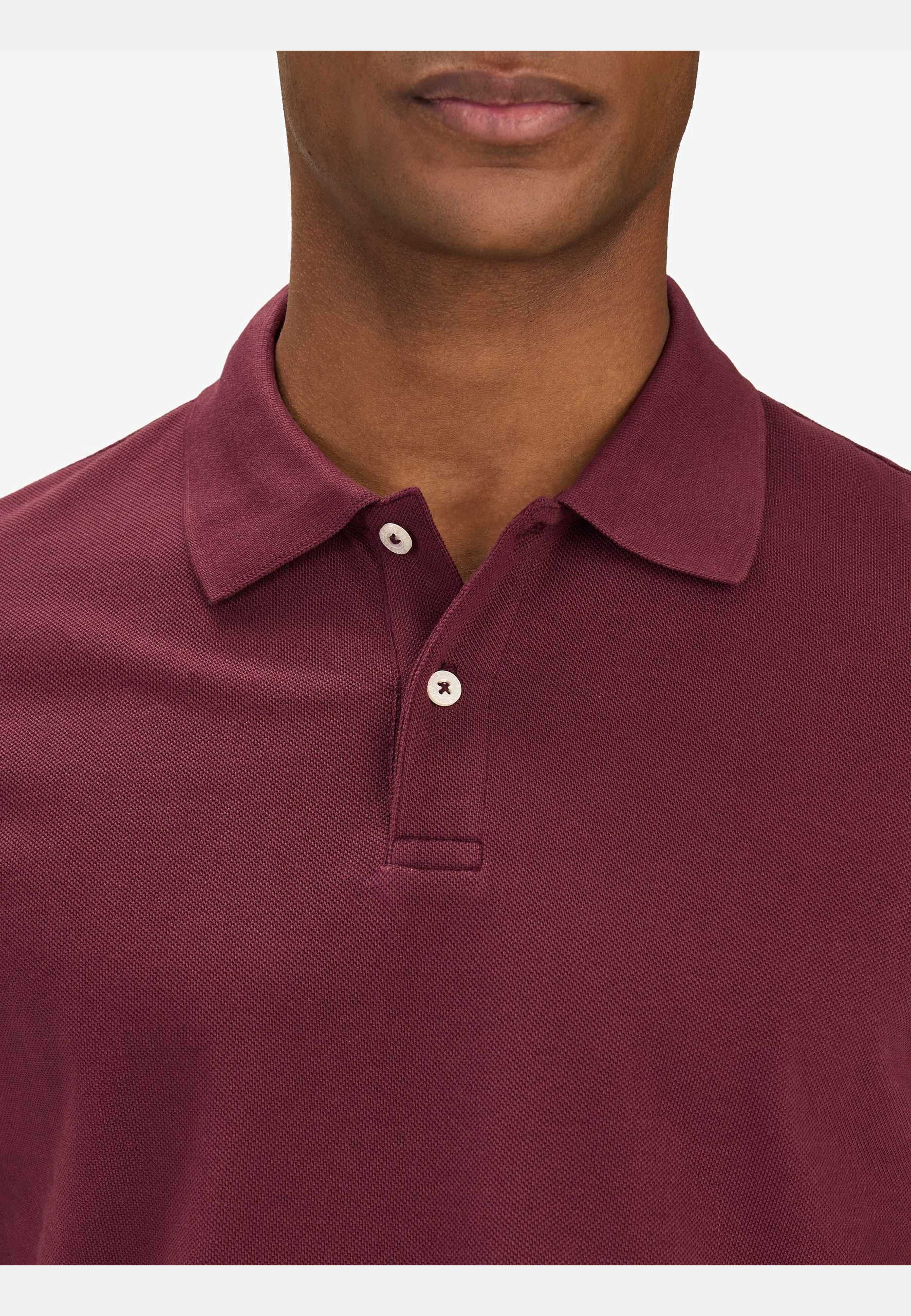 Cotton S/s Jersey Polo Piké (ola), från John Henric, i färgen burgundy. Klicka för att öppna bilden i stort format
