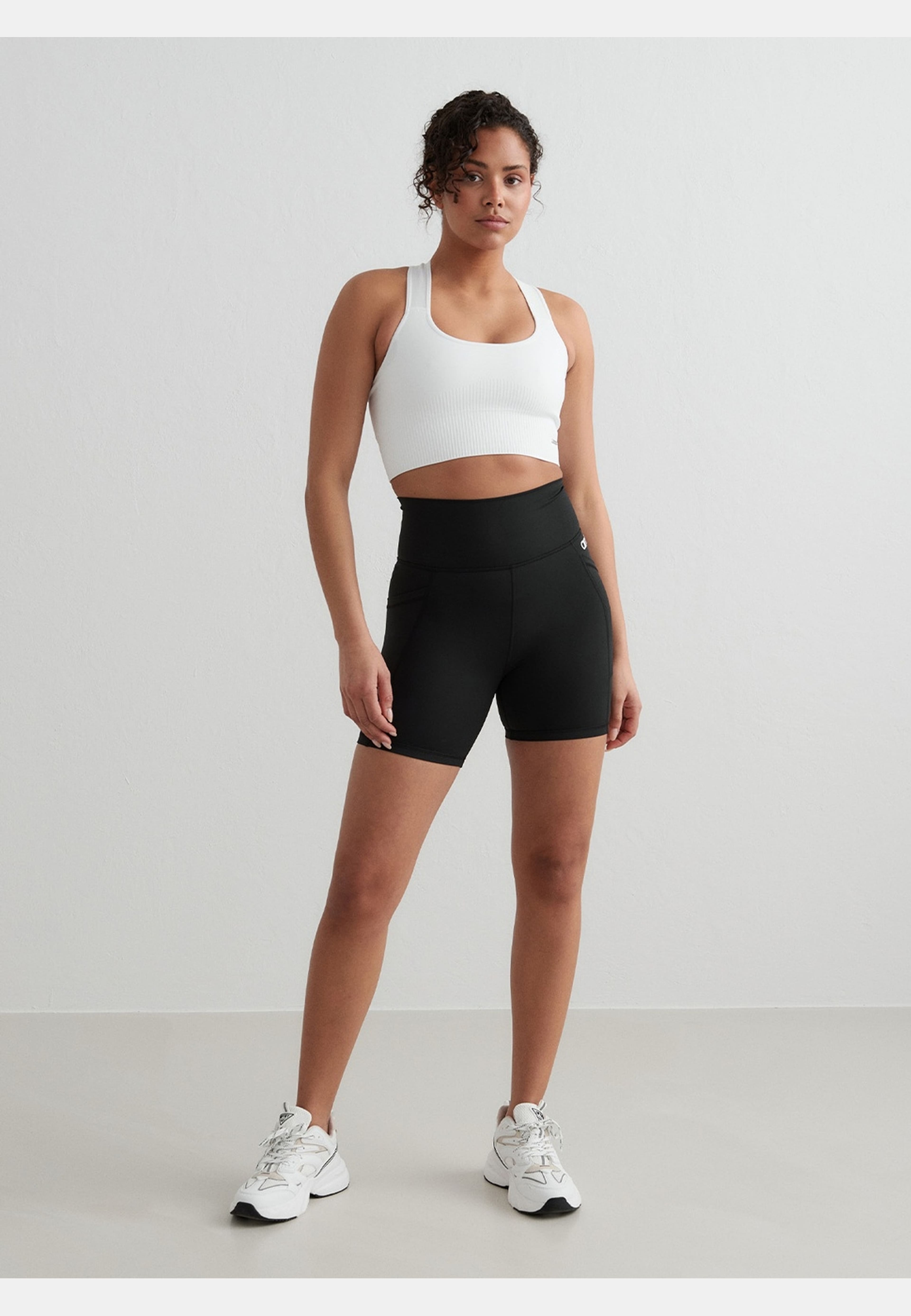 Double Pocket Midi Biker Shorts