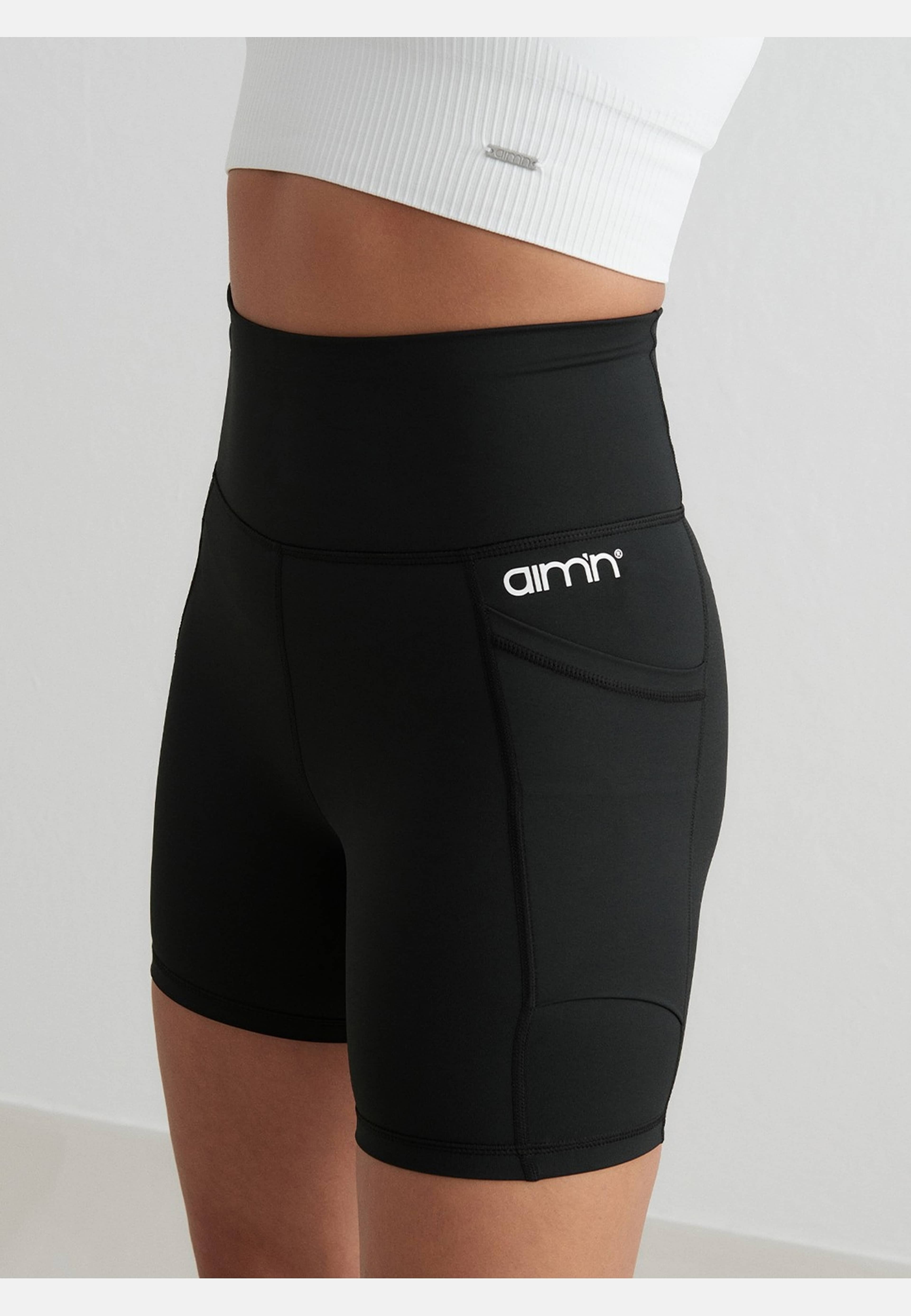 Double Pocket Midi Biker Shorts