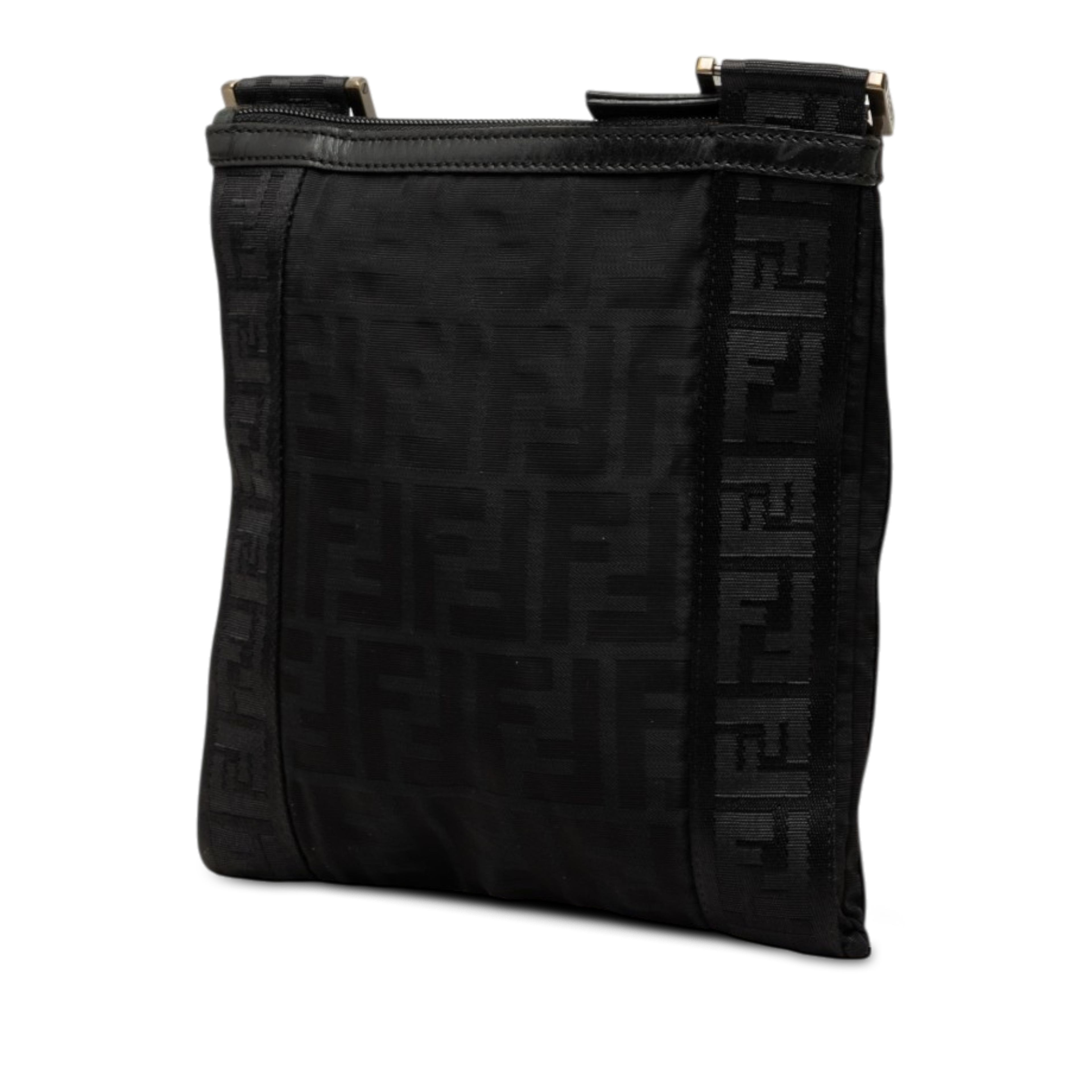 Fendi Zucca Canvas Crossbody, från Luxclusif, i färgen svart. Klicka för att öppna bilden i stort format