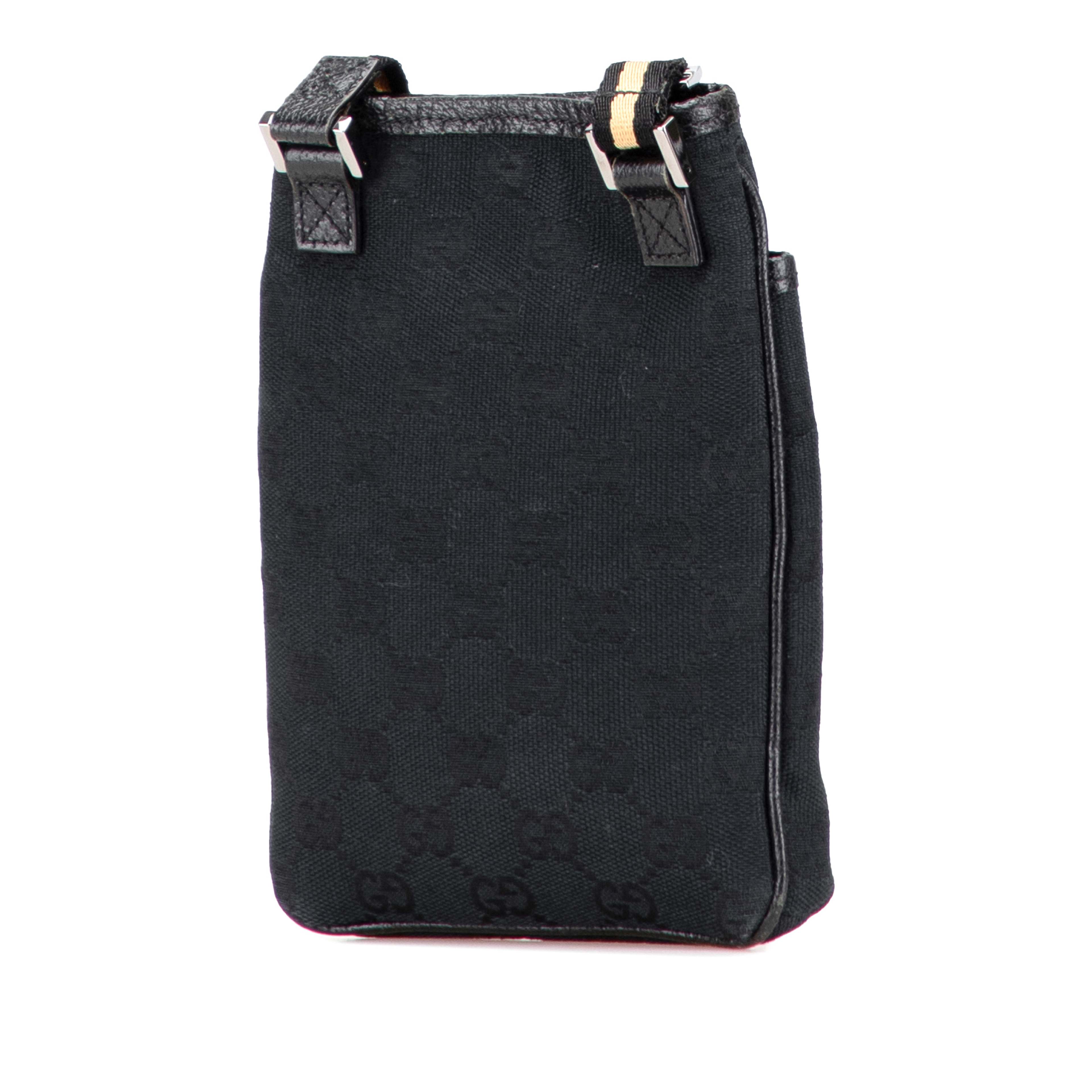Gucci Gg Canvas Web Crossbody, från Luxclusif, i färgen black. Klicka för att öppna bilden i stort format