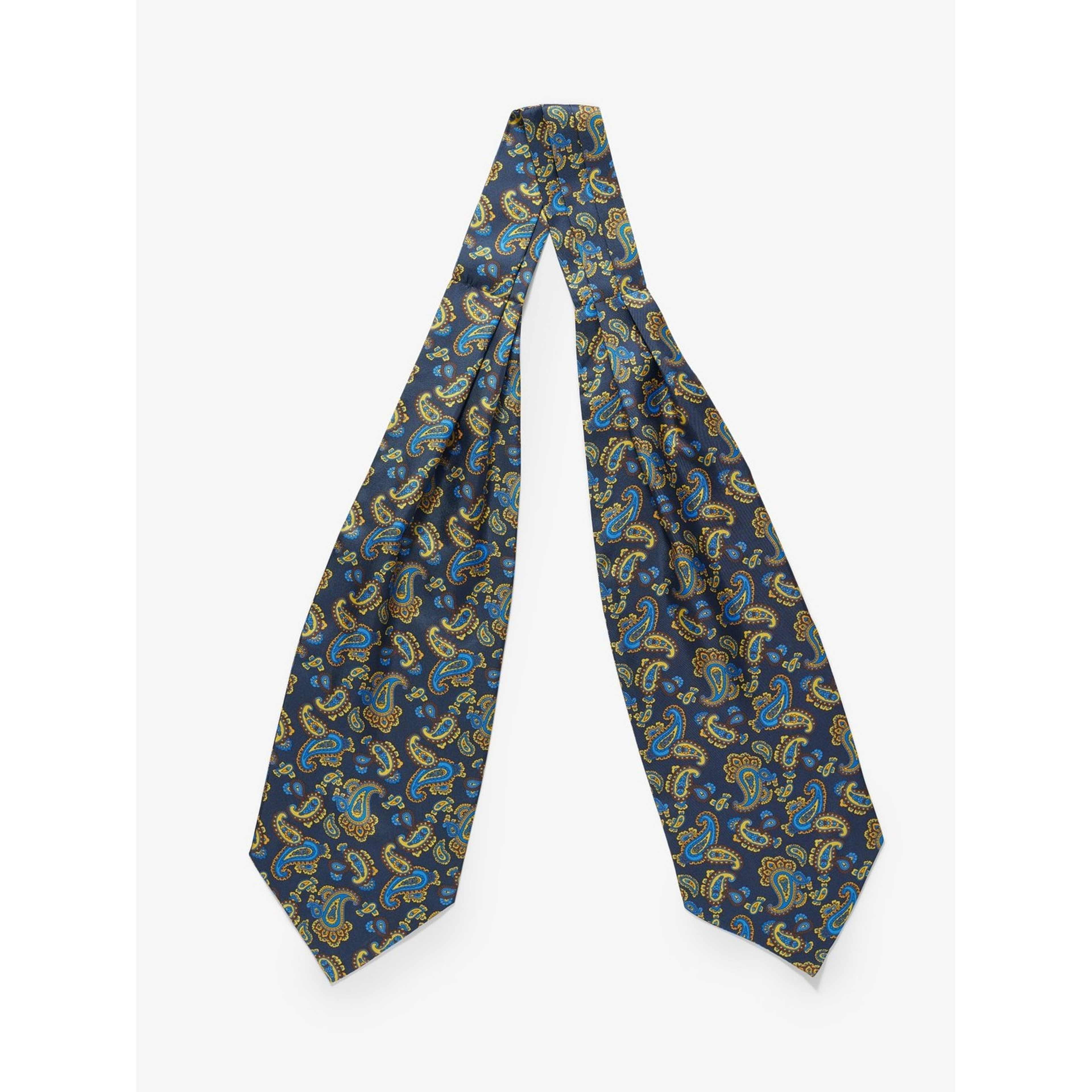 Silk Double Pointed Ascot Paisley