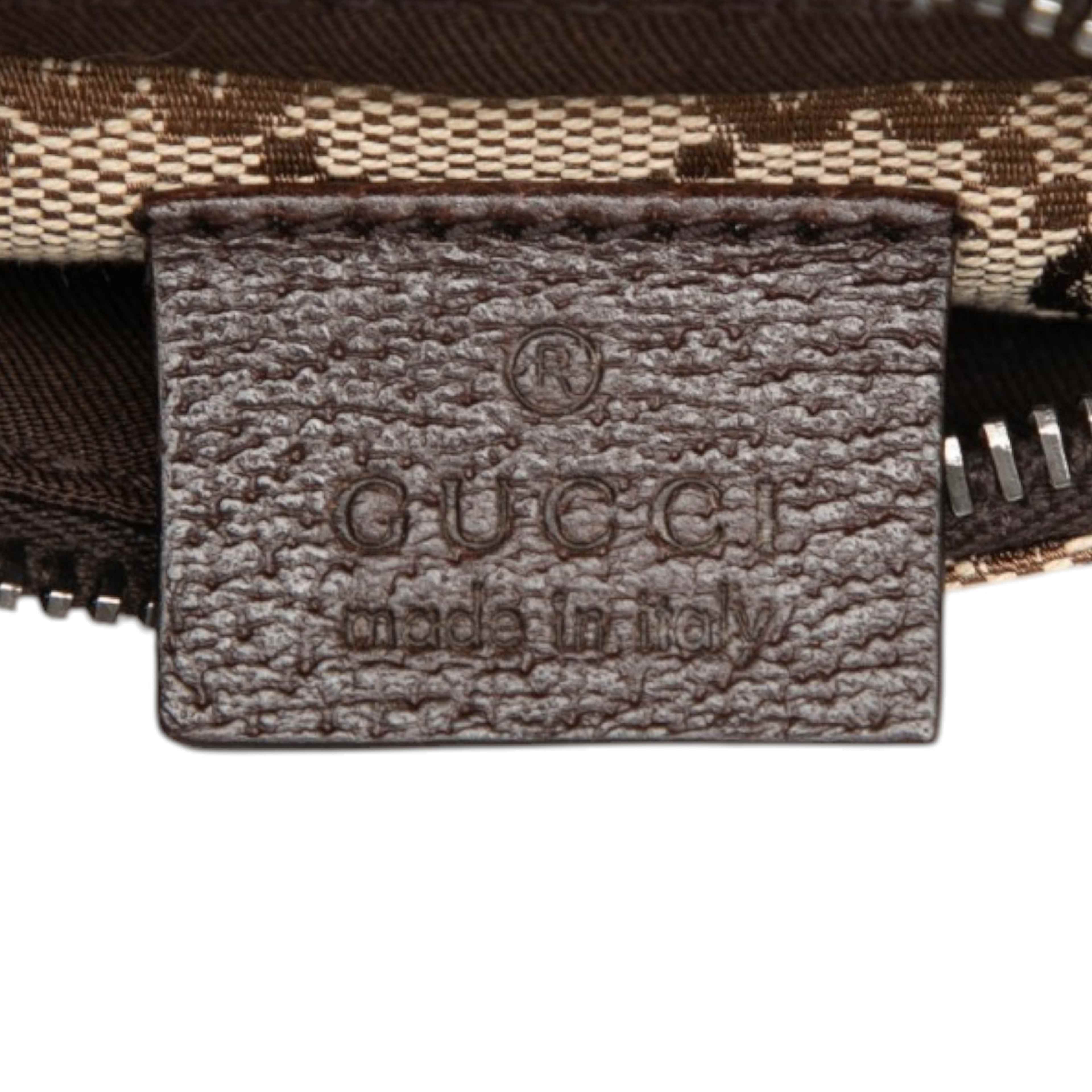 Gucci Gg Canvas Web Double Pocket Belt Bag, från Luxclusif, i färgen beige. Klicka för att öppna bilden i stort format
