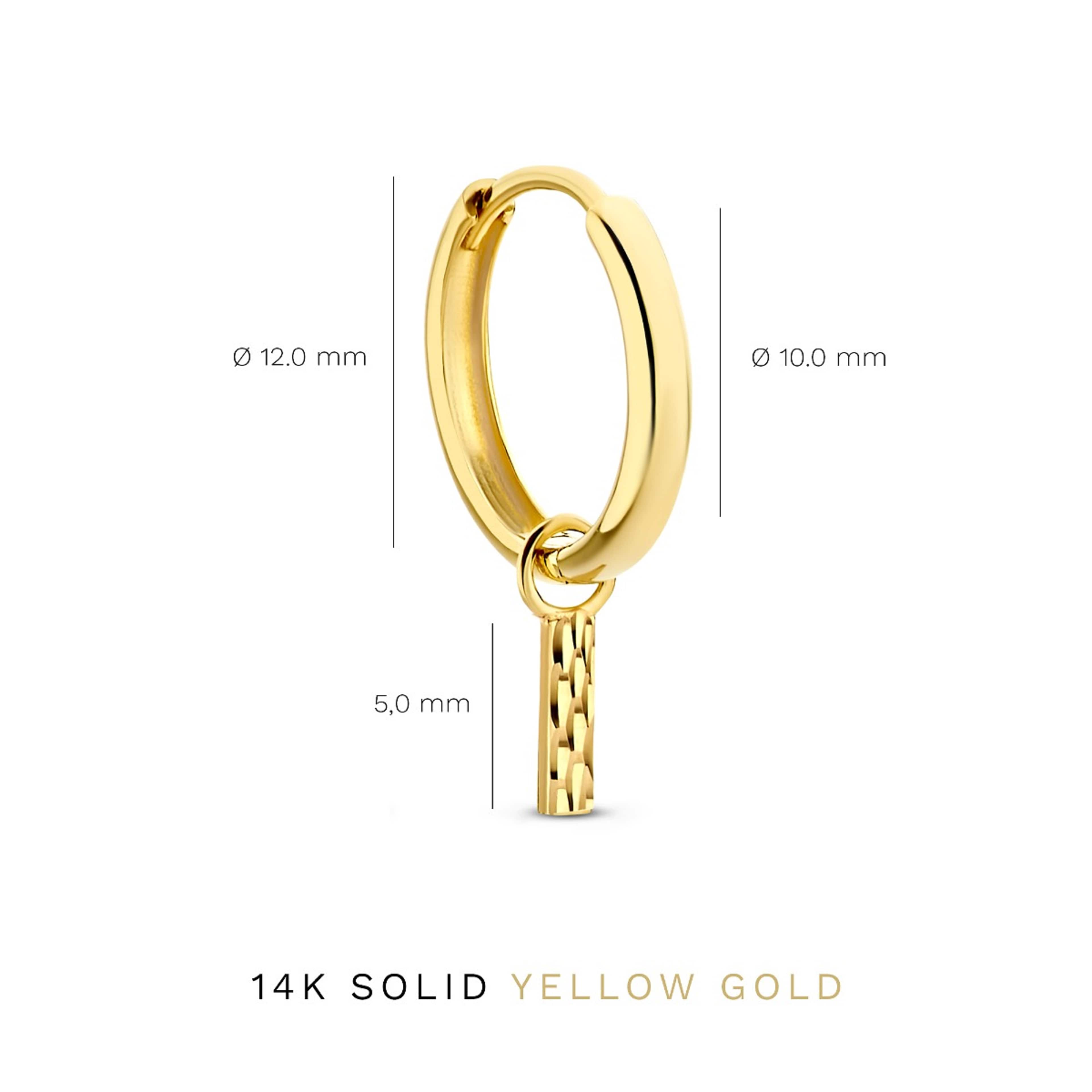 Rivoli 14 Karat Guld Creoler