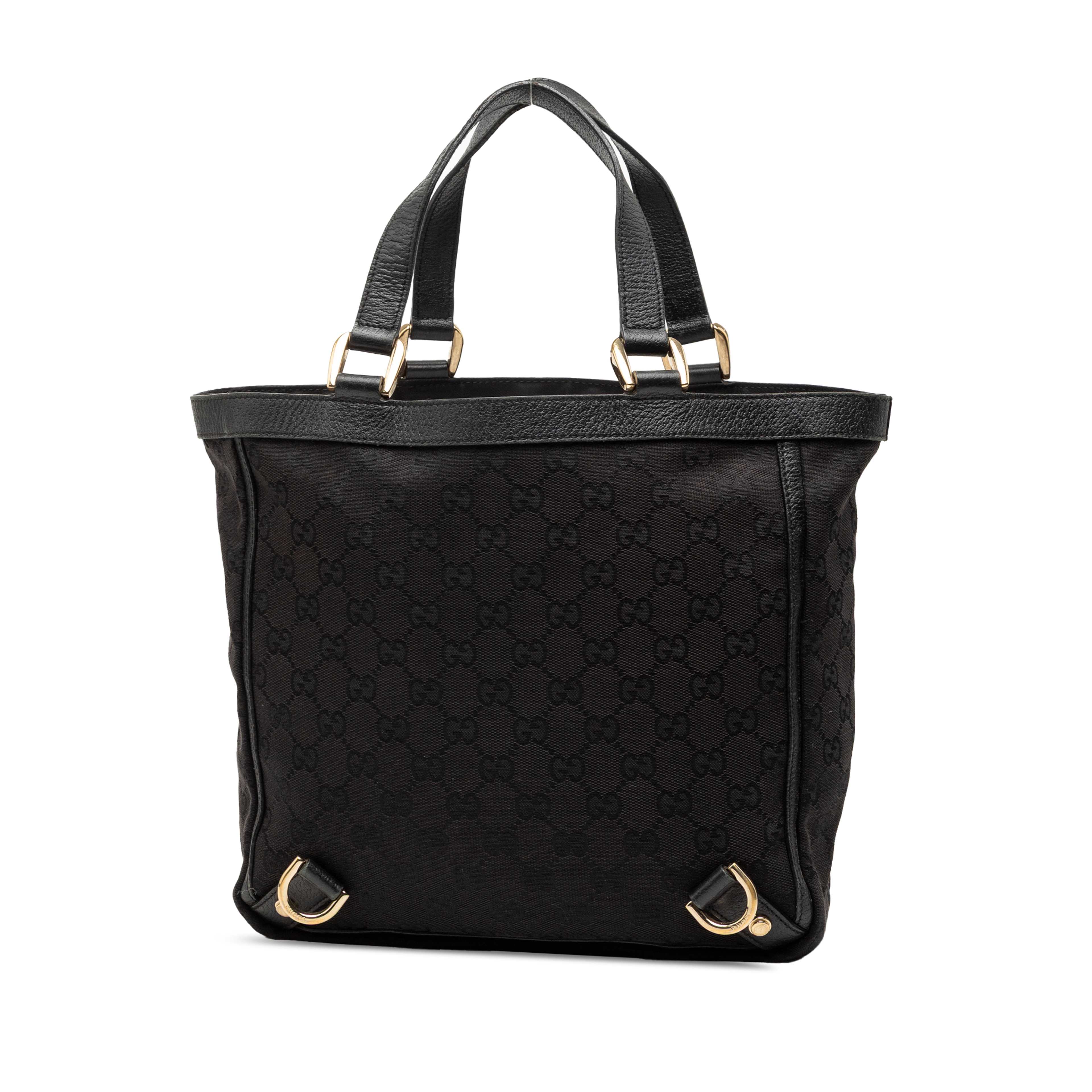 Gucci Gg Canvas Abbey D Ring Tote, från Luxclusif, i färgen svart. Klicka för att öppna bilden i stort format