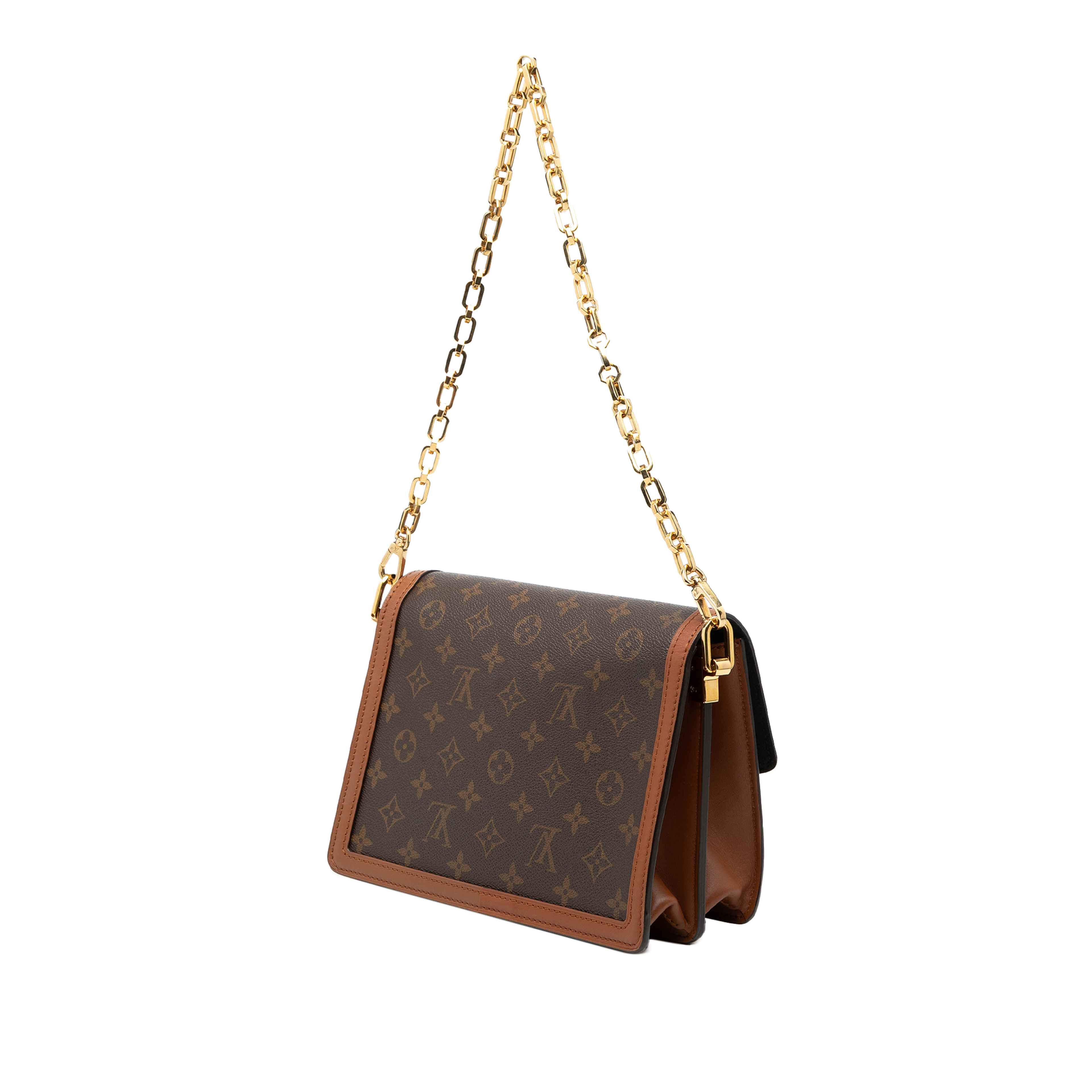 Louis Vuitton Monogram Reverse Dauphine Mm, från Luxclusif, i färgen brun. Klicka för att öppna bilden i stort format
