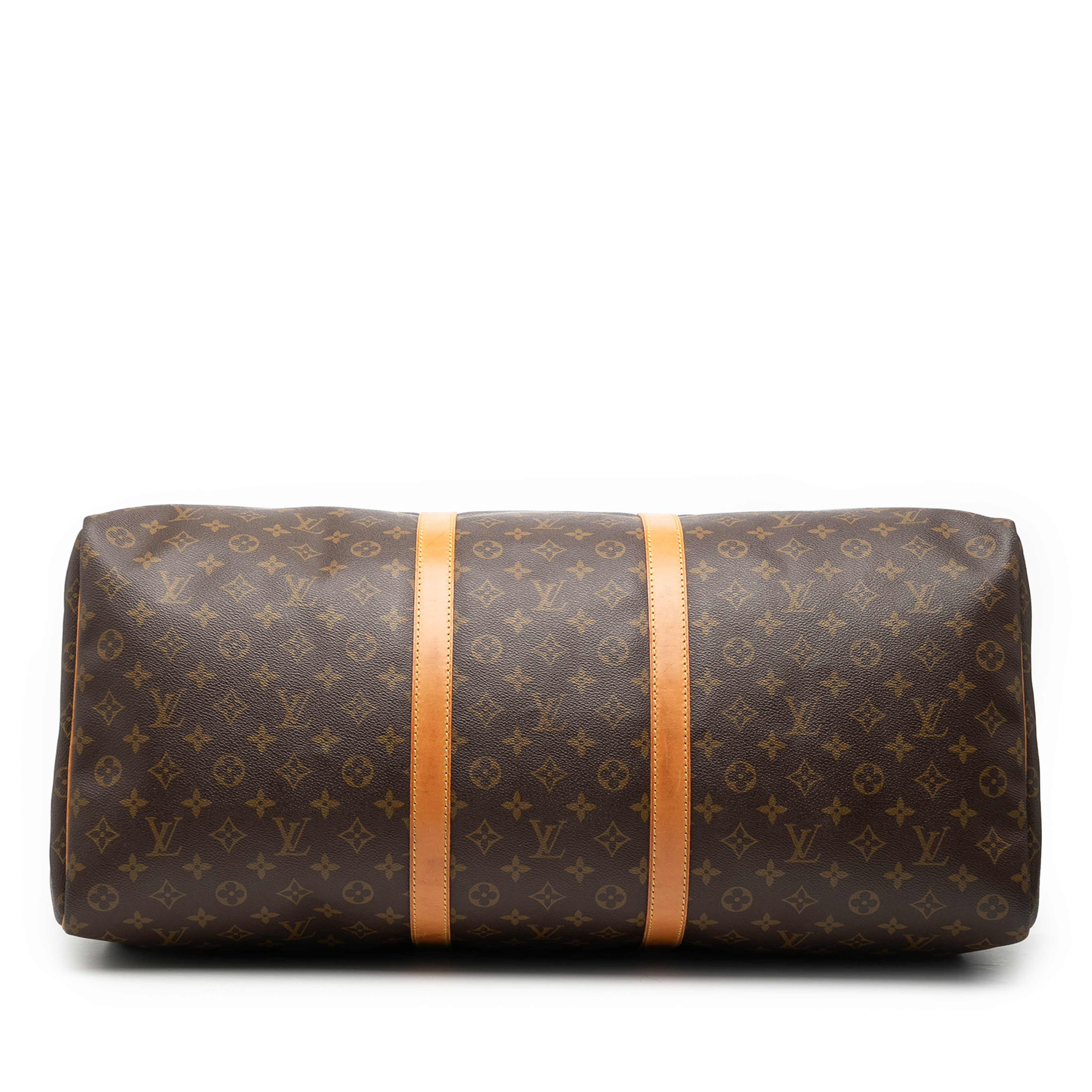 Louis Vuitton Monogram Keepall 60, från Luxclusif, i färgen brown. Klicka för att öppna bilden i stort format