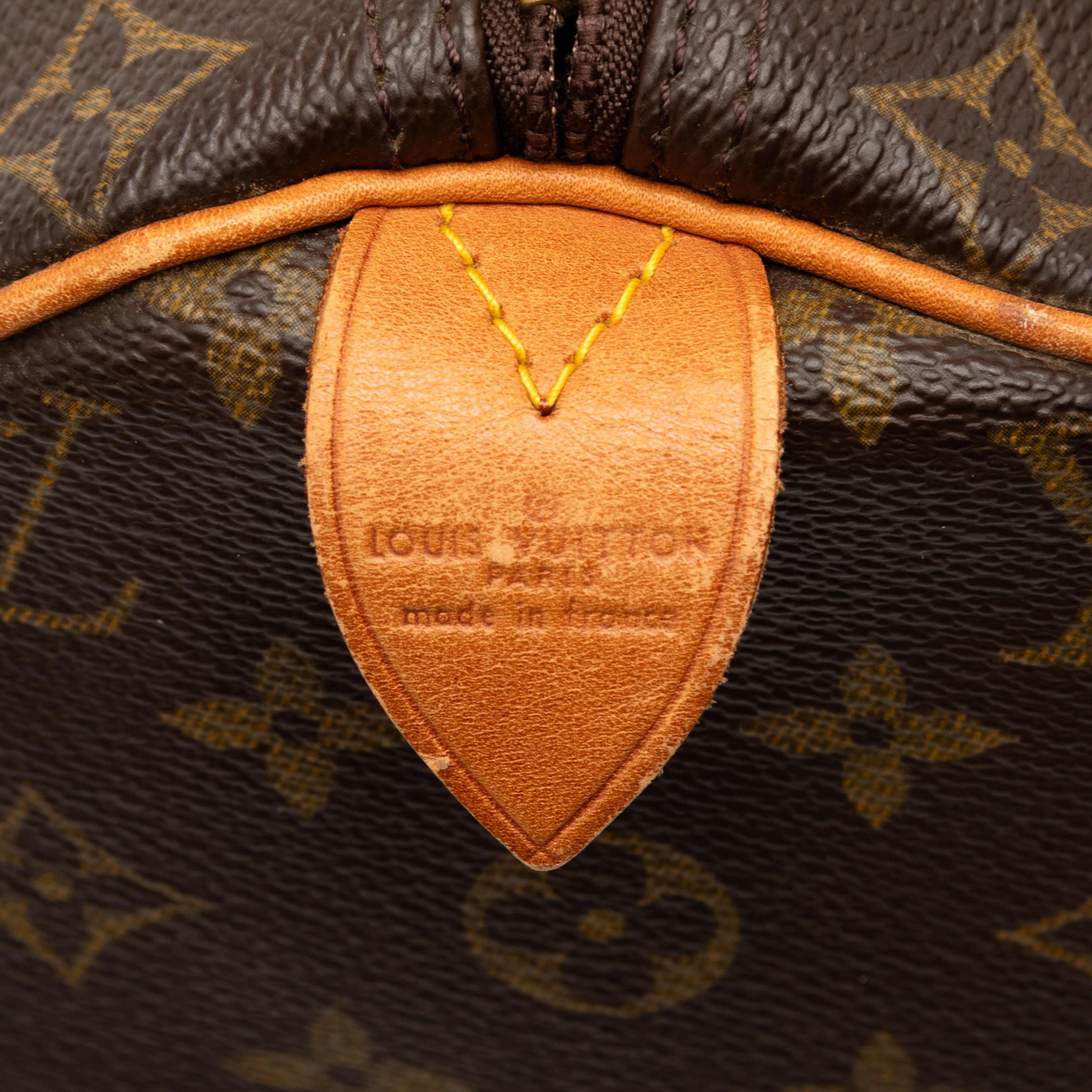 Louis Vuitton Monogram Speedy 40, från Luxclusif, i färgen brown. Klicka för att öppna bilden i stort format