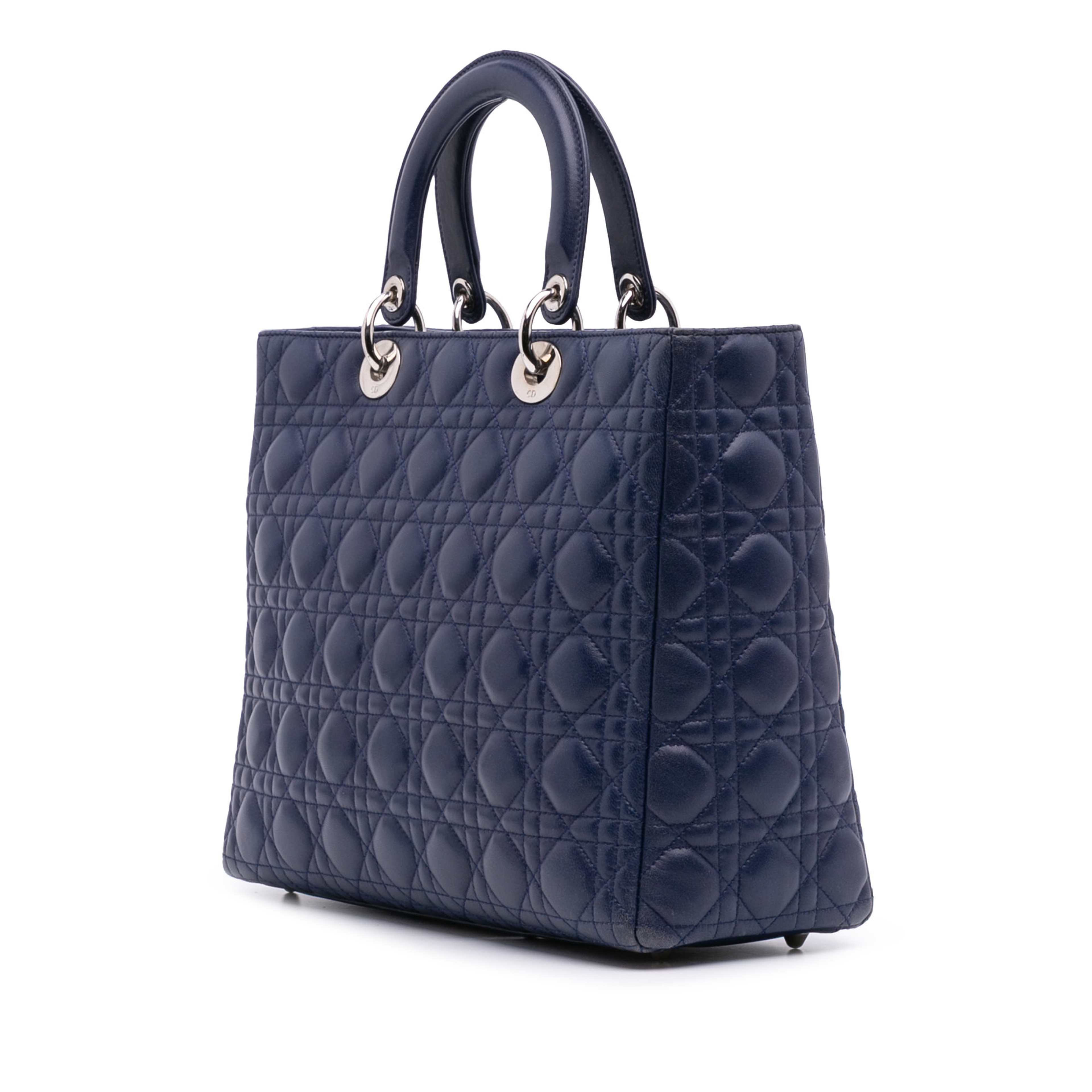 Dior Large Lambskin Cannage Lady Dior