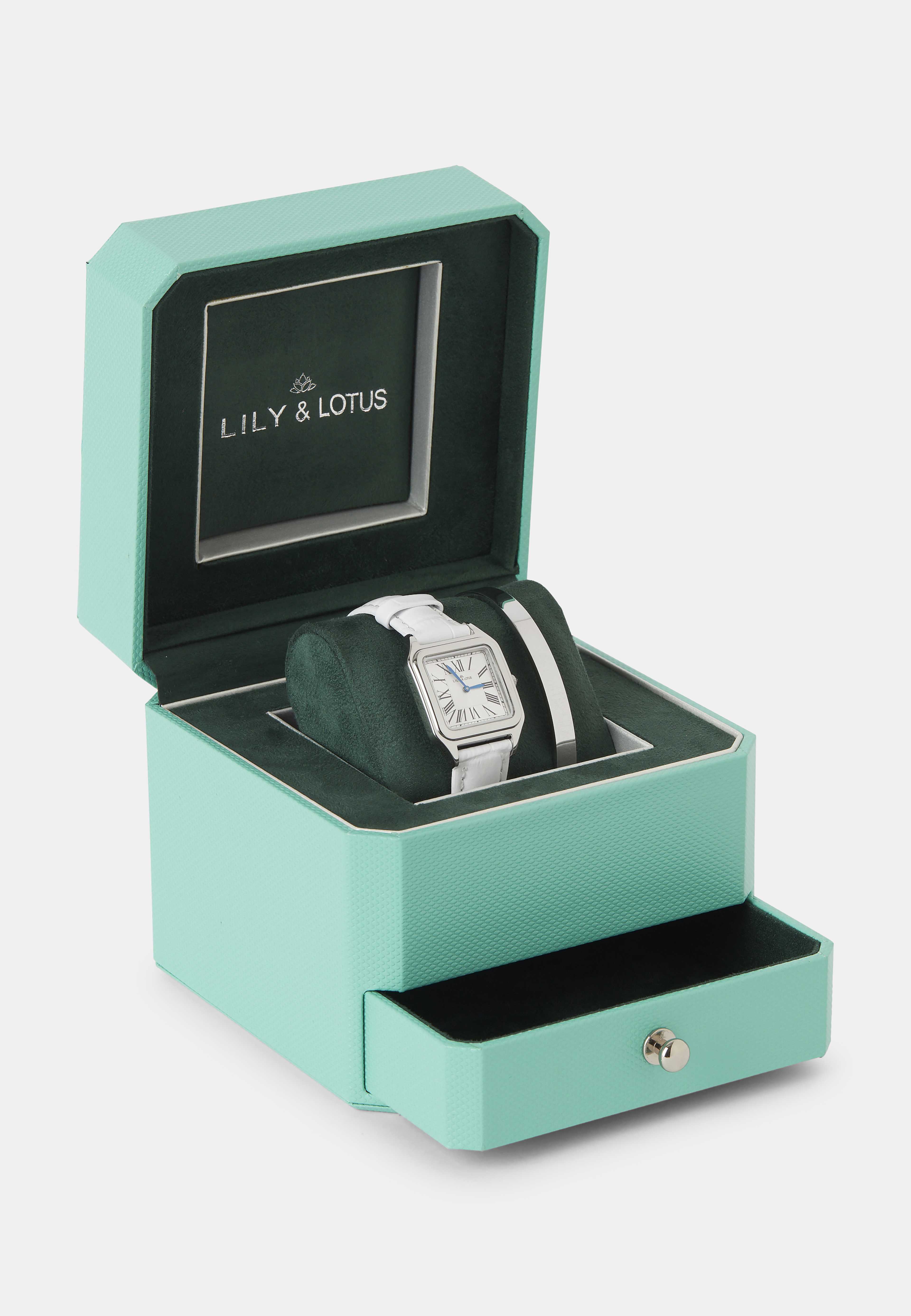 Klocka med läderarmband CM-220907