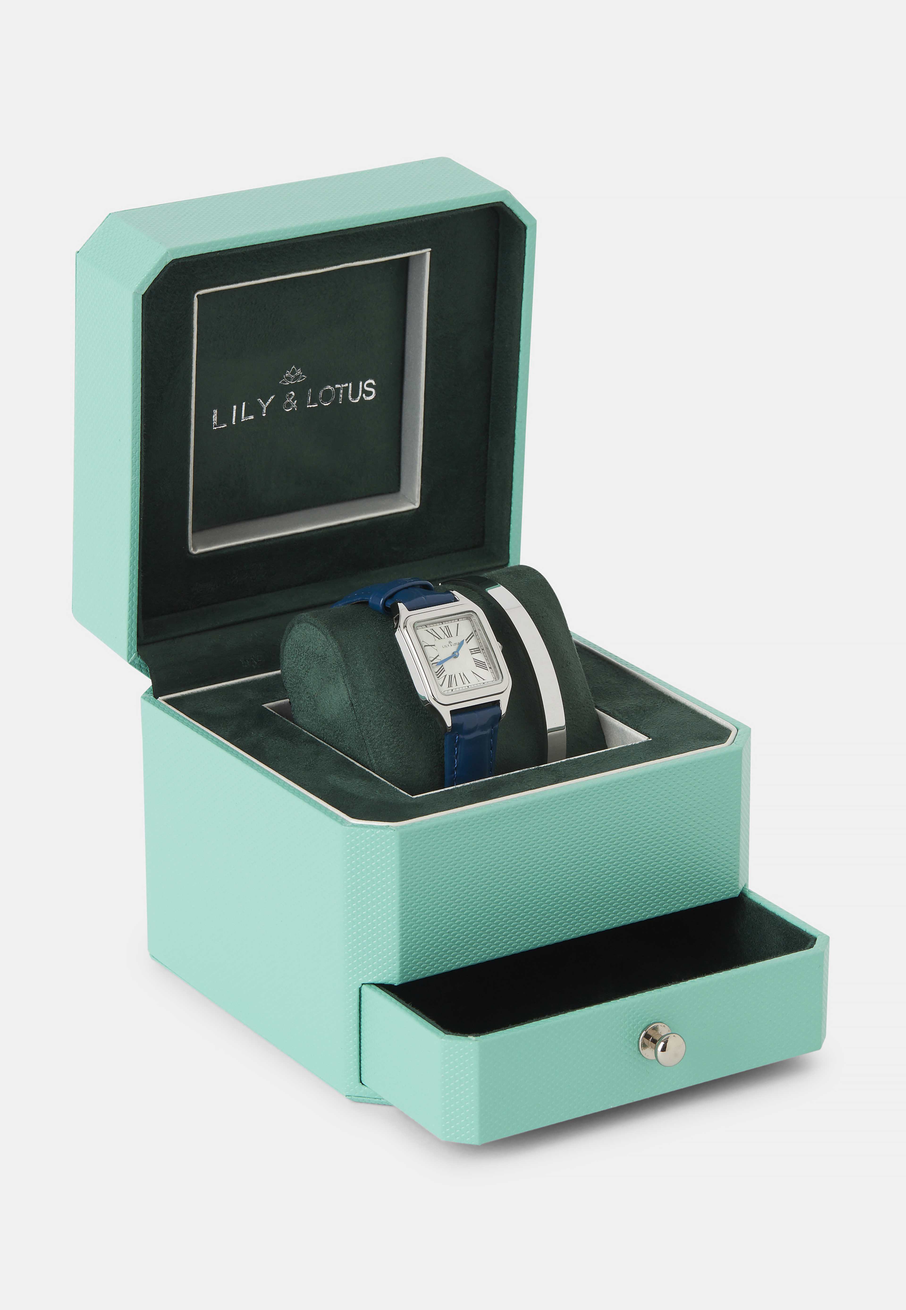 Klocka med läderarmband CM-220907