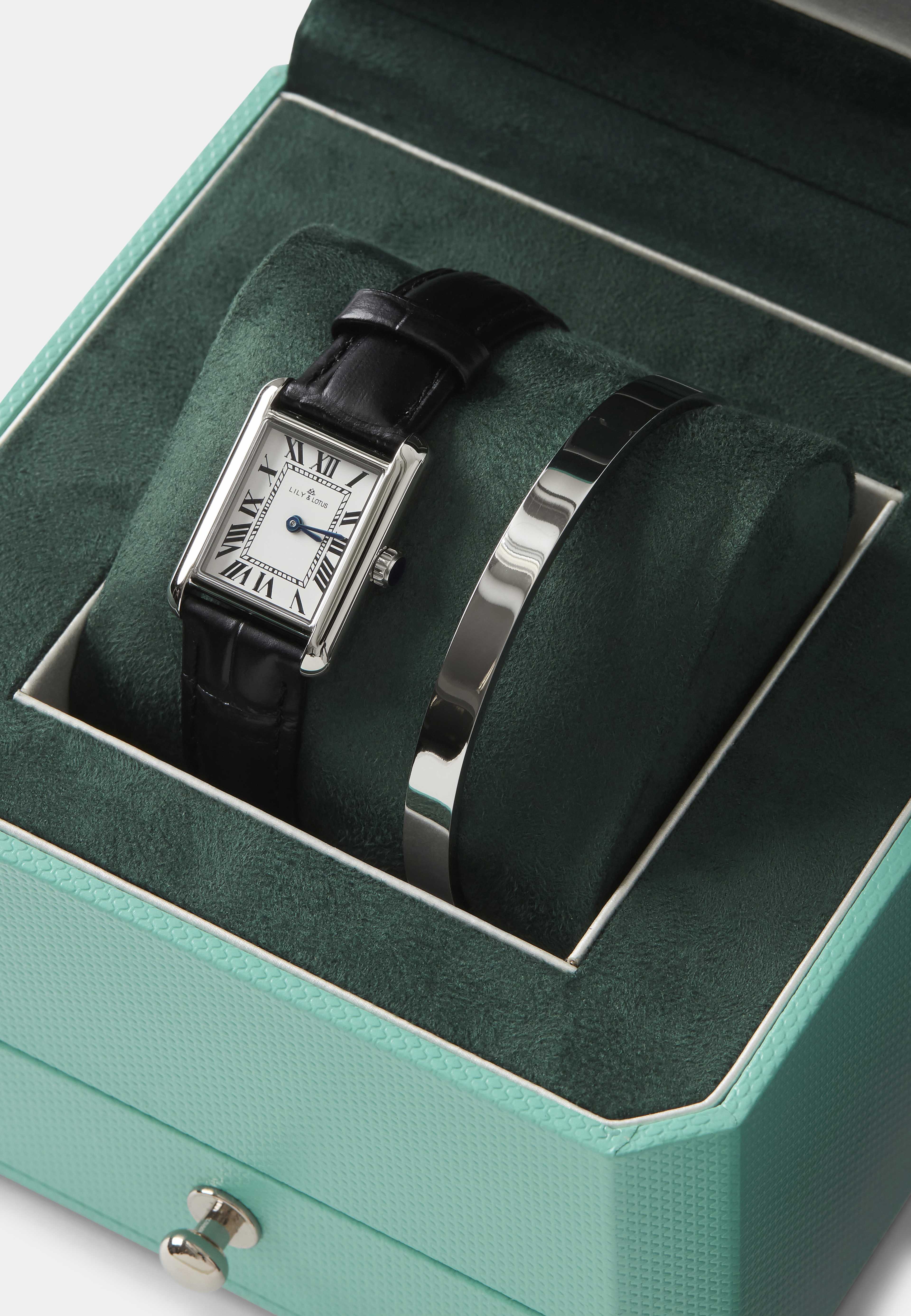 Klocka med läderarmband CM-220920