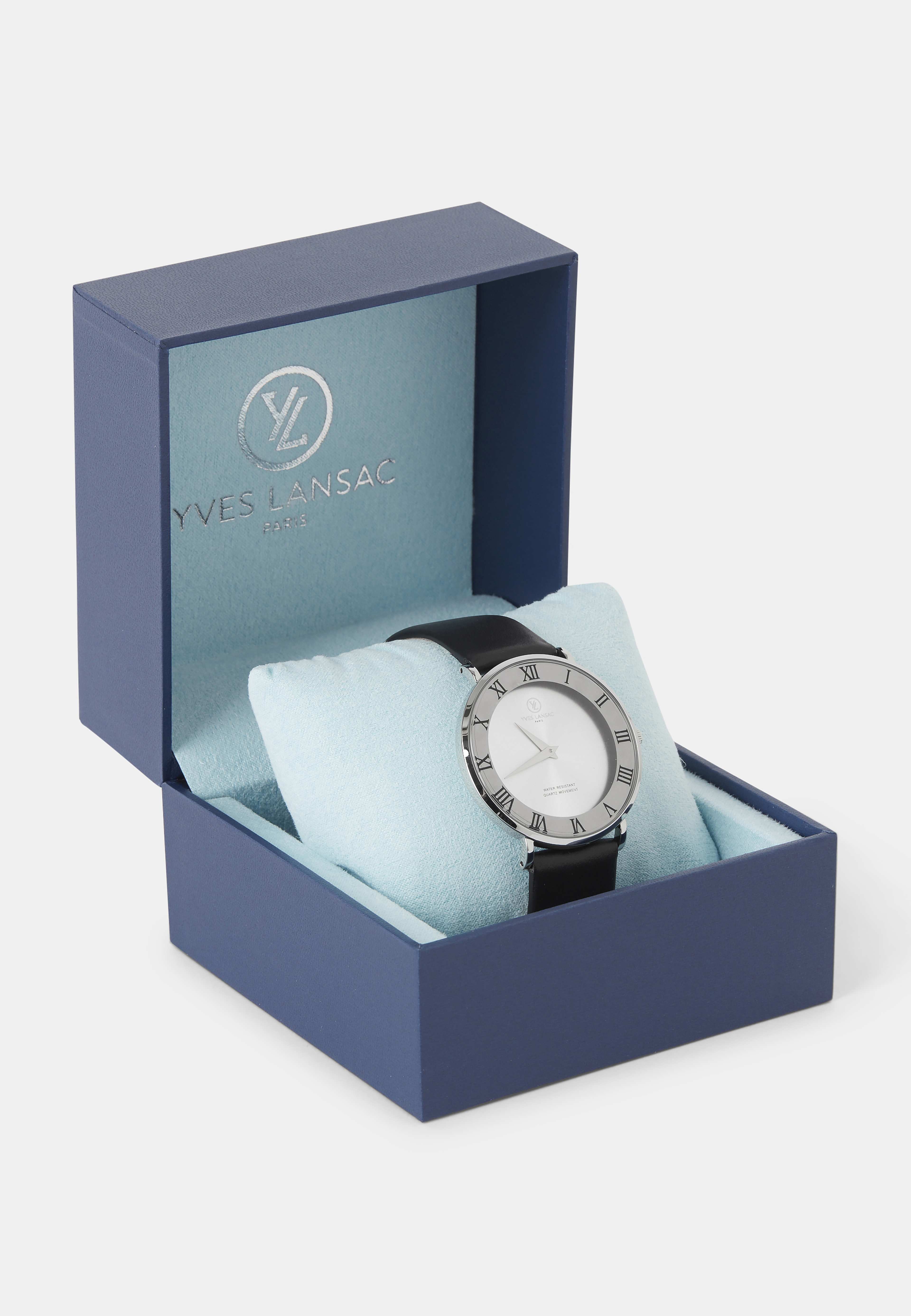 Klocka med läderarmband WS8317