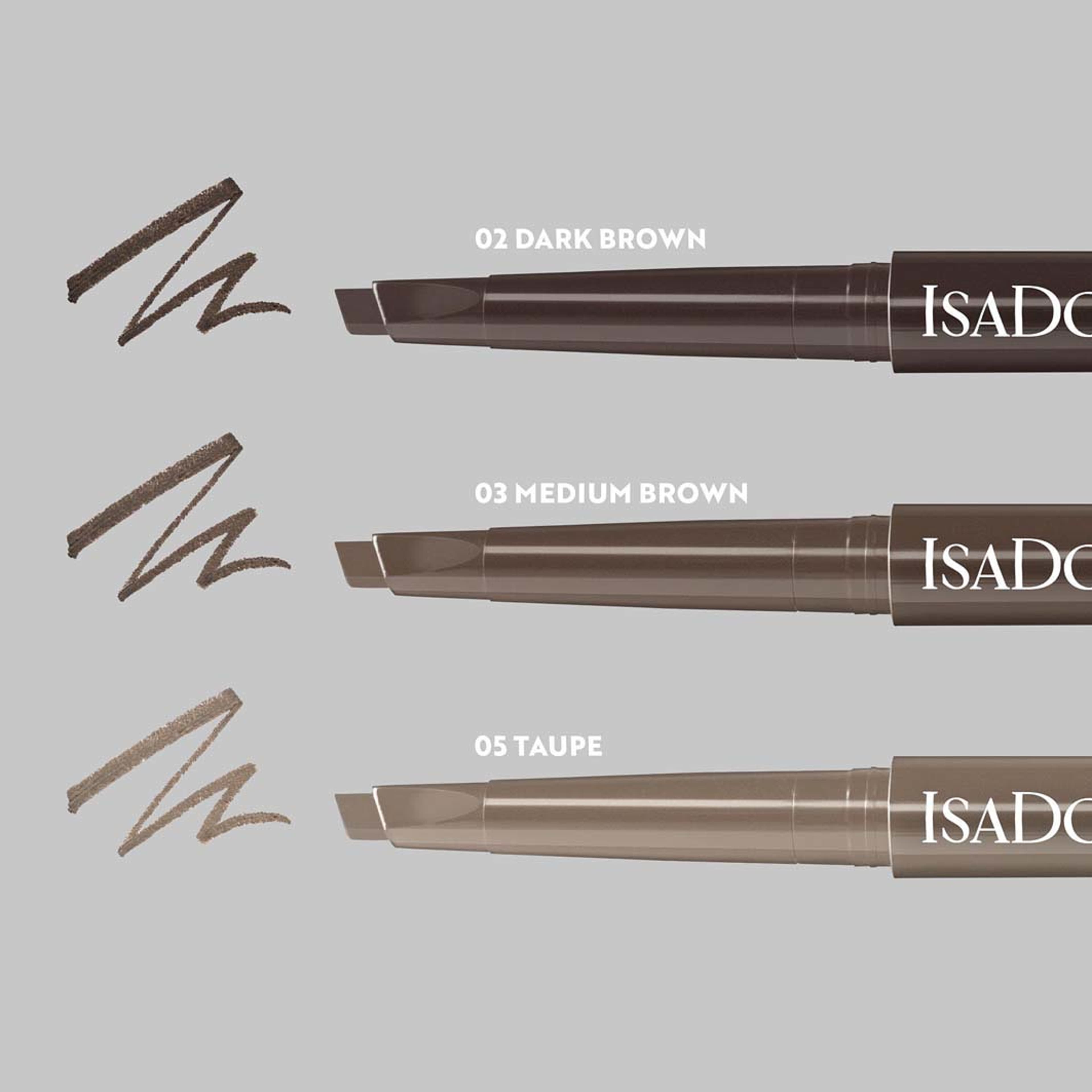 Sculpting Brow Pen Waterproof, från IsaDora, i färgen 03 Medium Brown. Klicka för att öppna bilden i stort format
