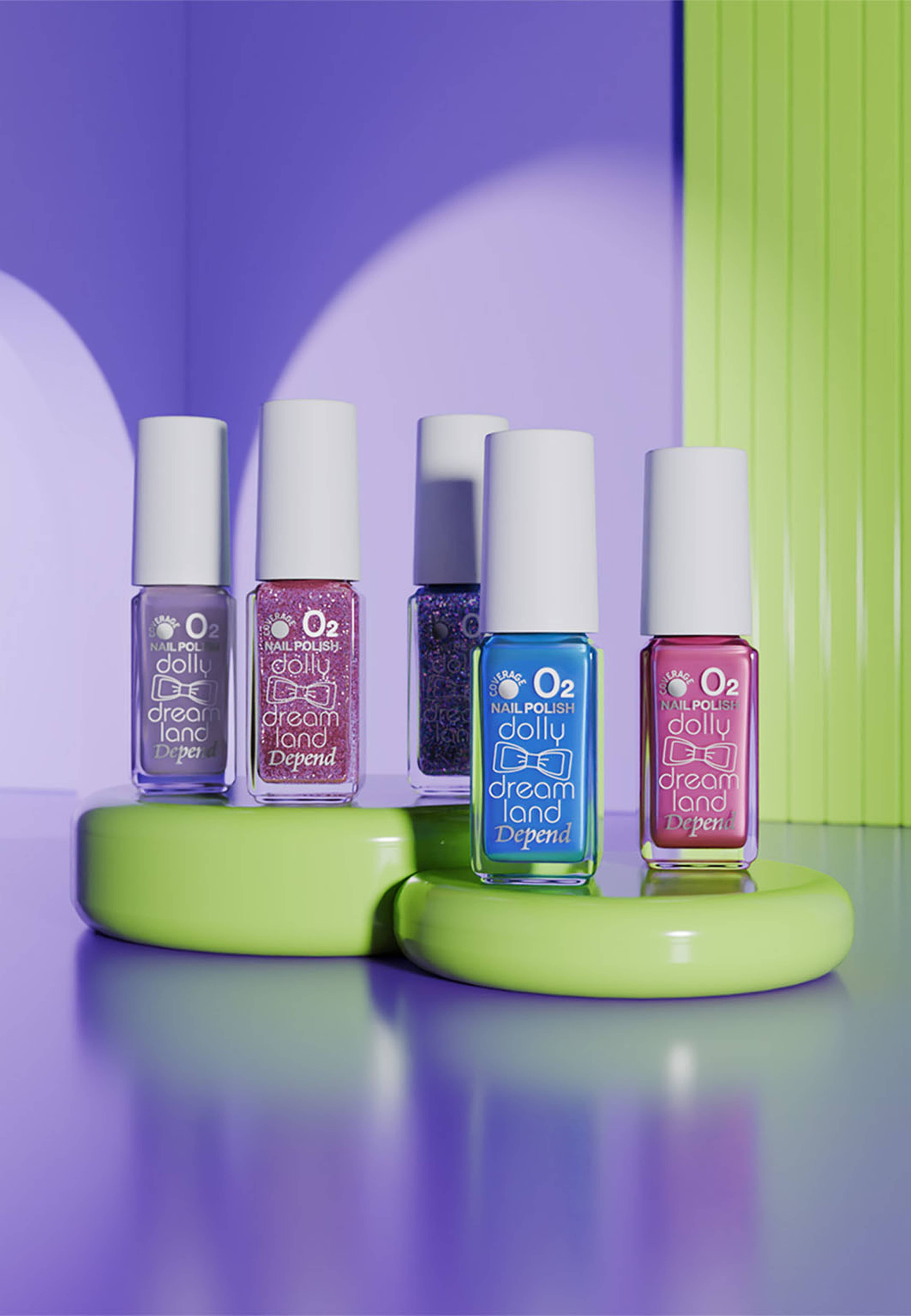 O2 Minilack - Dolly Dreamland, från Depend, i färgen Sugar Plum Lane. Klicka för att öppna bilden i stort format