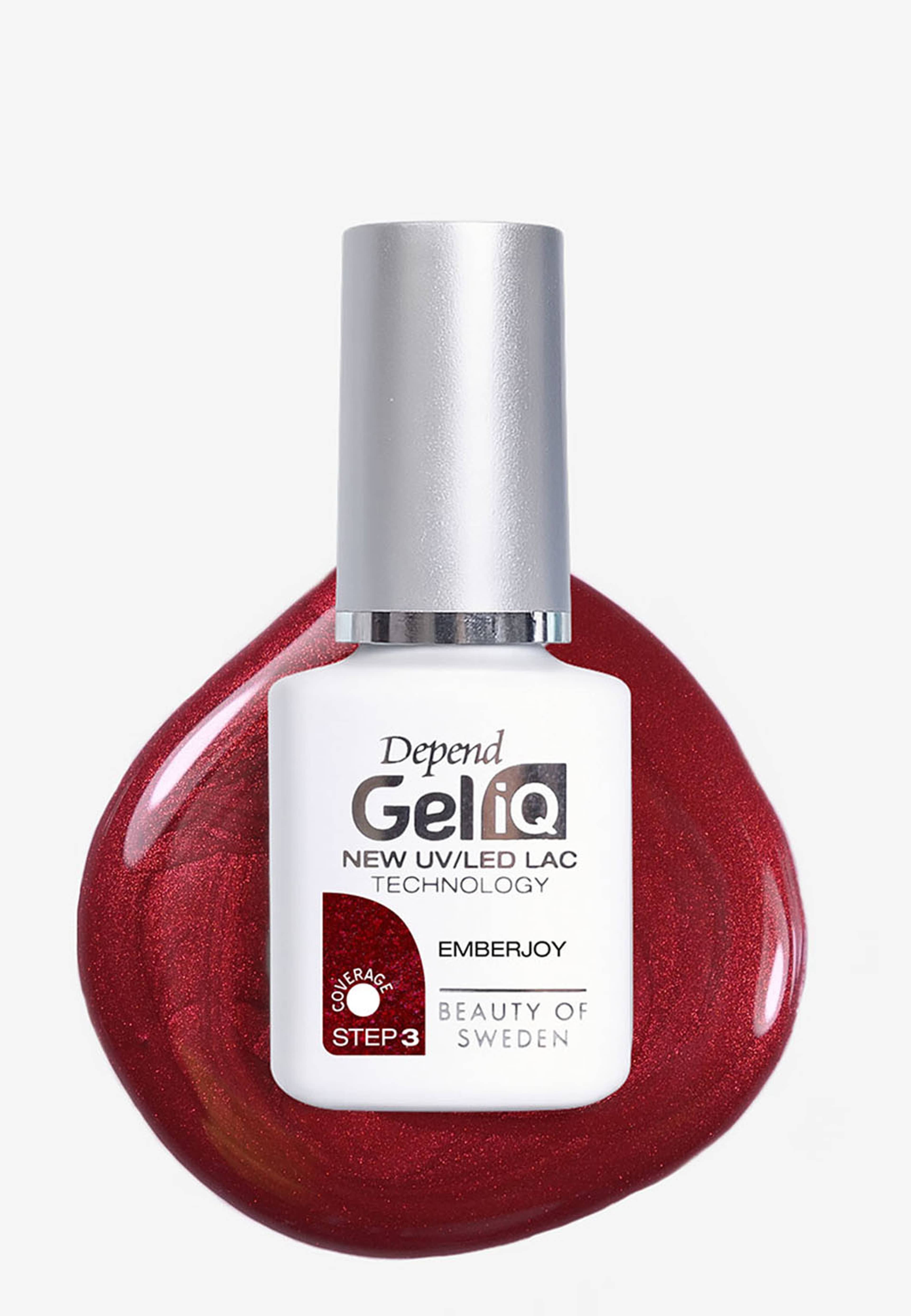 Gel iQ Winter Collection, från Depend, i färgen Emberjoy. Klicka för att öppna bilden i stort format