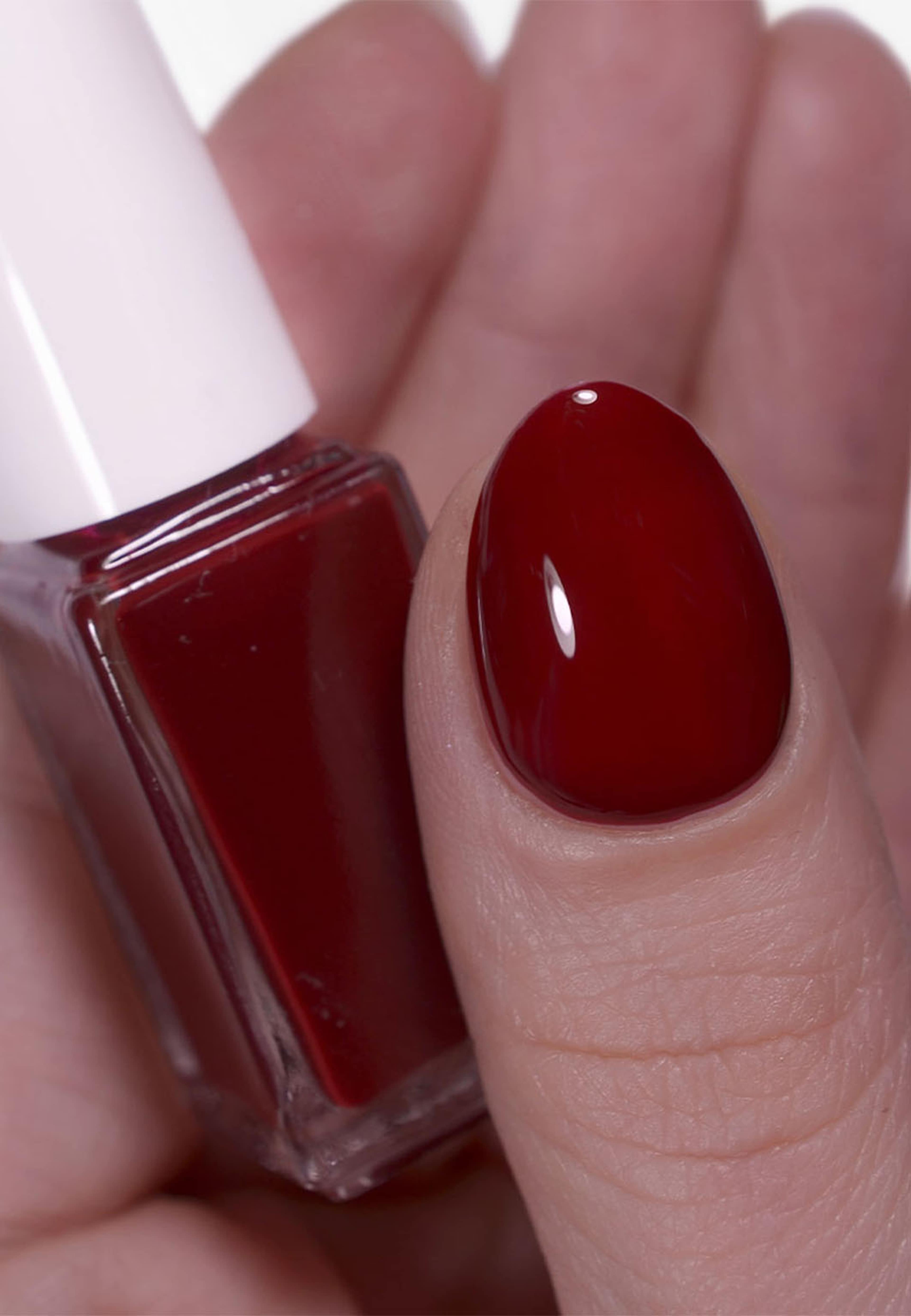 O2 minilack - Yuletide Glow, från Depend, i färgen Holly Red. Klicka för att öppna bilden i stort format