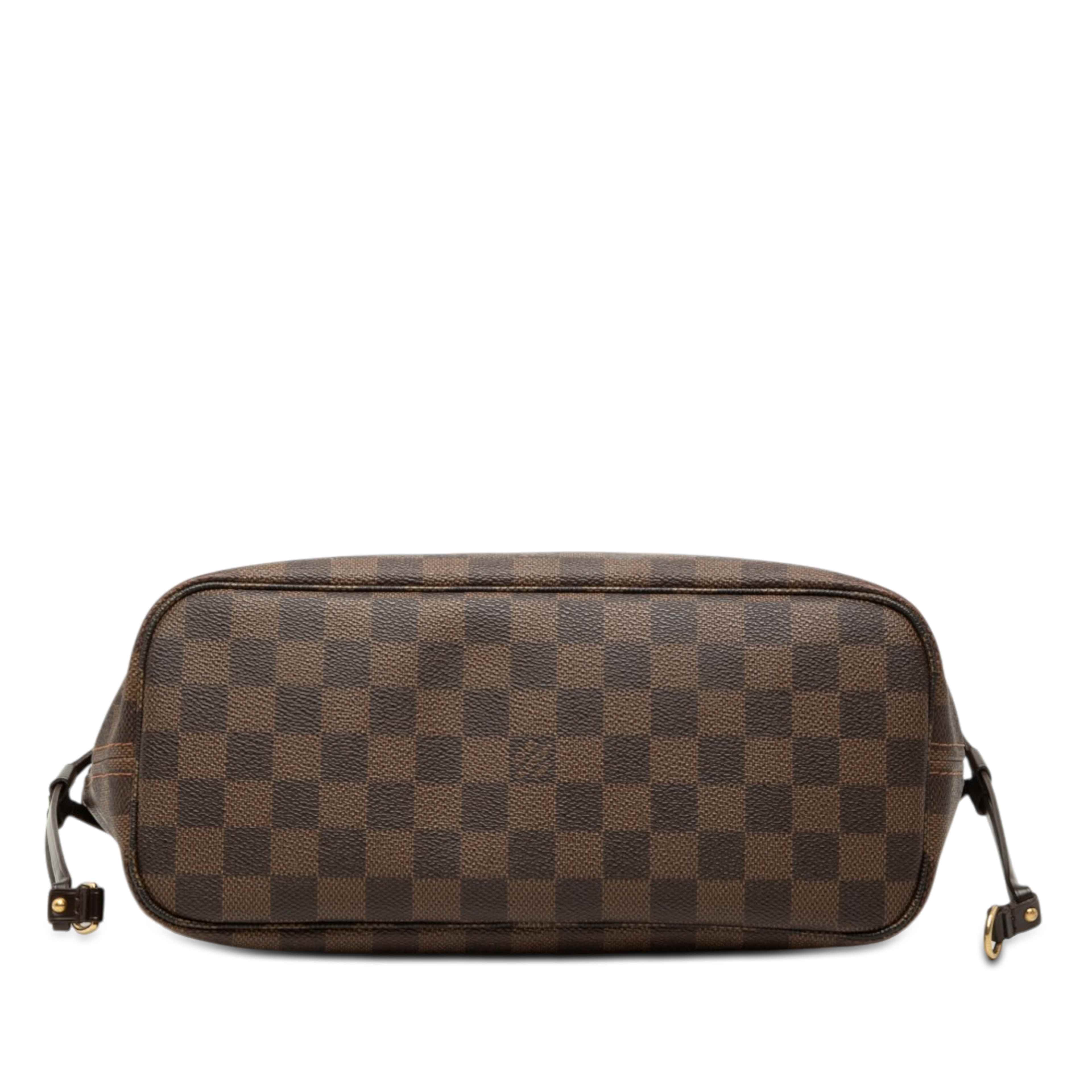 Louis Vuitton Damier Ebene Neverfull Pm, från Luxclusif, i färgen brun. Klicka för att öppna bilden i stort format