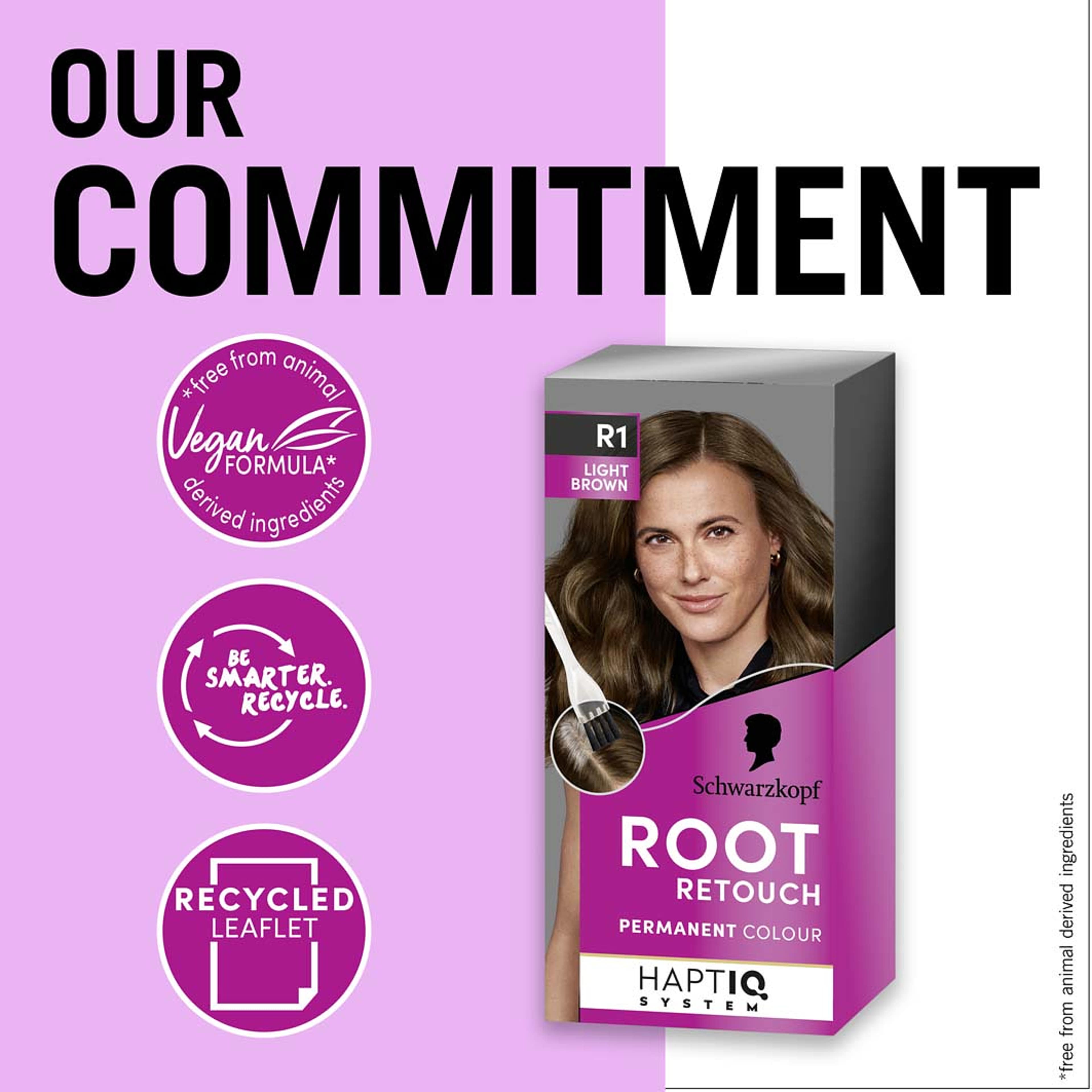 Root Retouch Permanent Colour, från Schwarzkopf, i färgen Light-medium Brown. Klicka för att öppna bilden i stort format