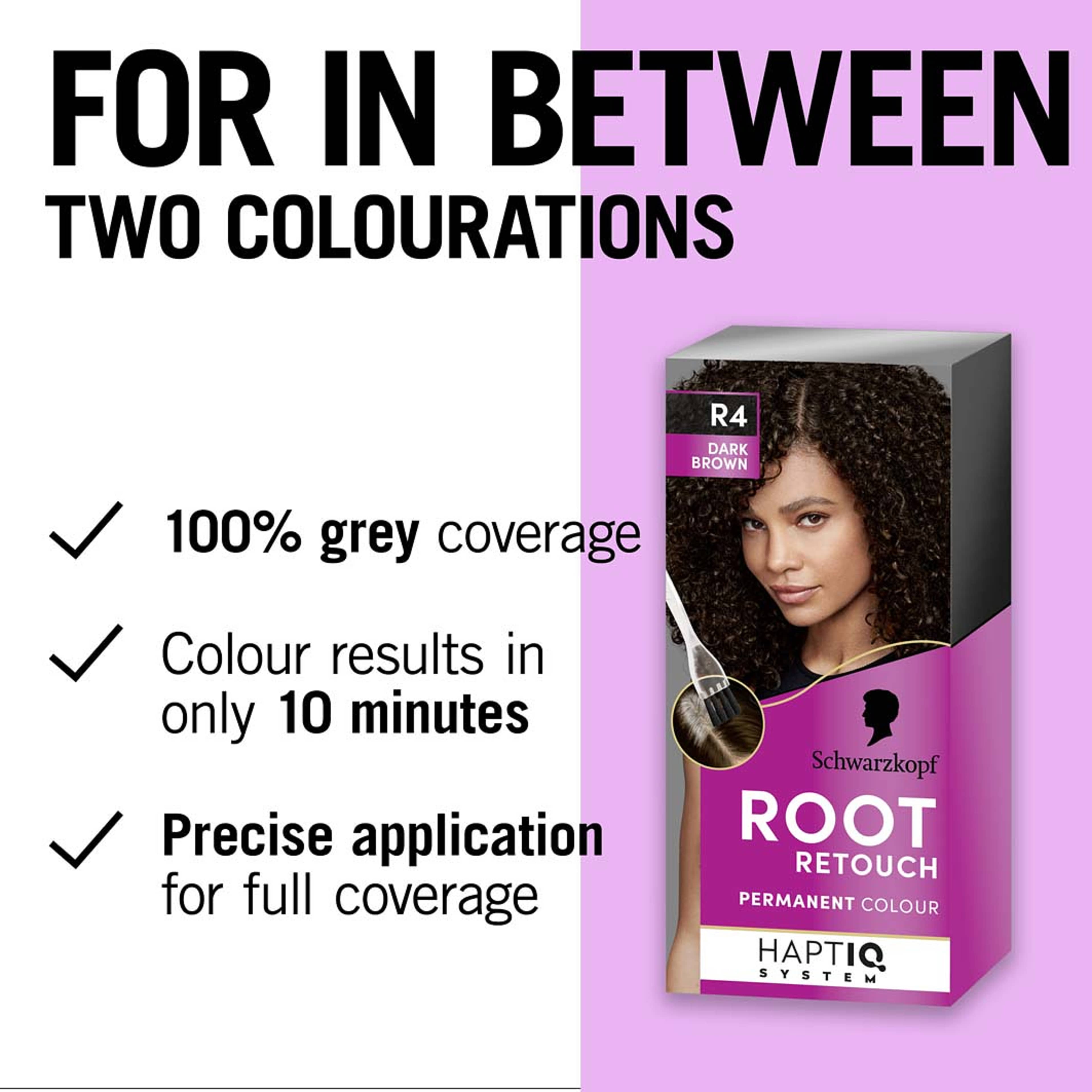 Root Retouch Permanent Colour, från Schwarzkopf, i färgen Dark Brown. Klicka för att öppna bilden i stort format