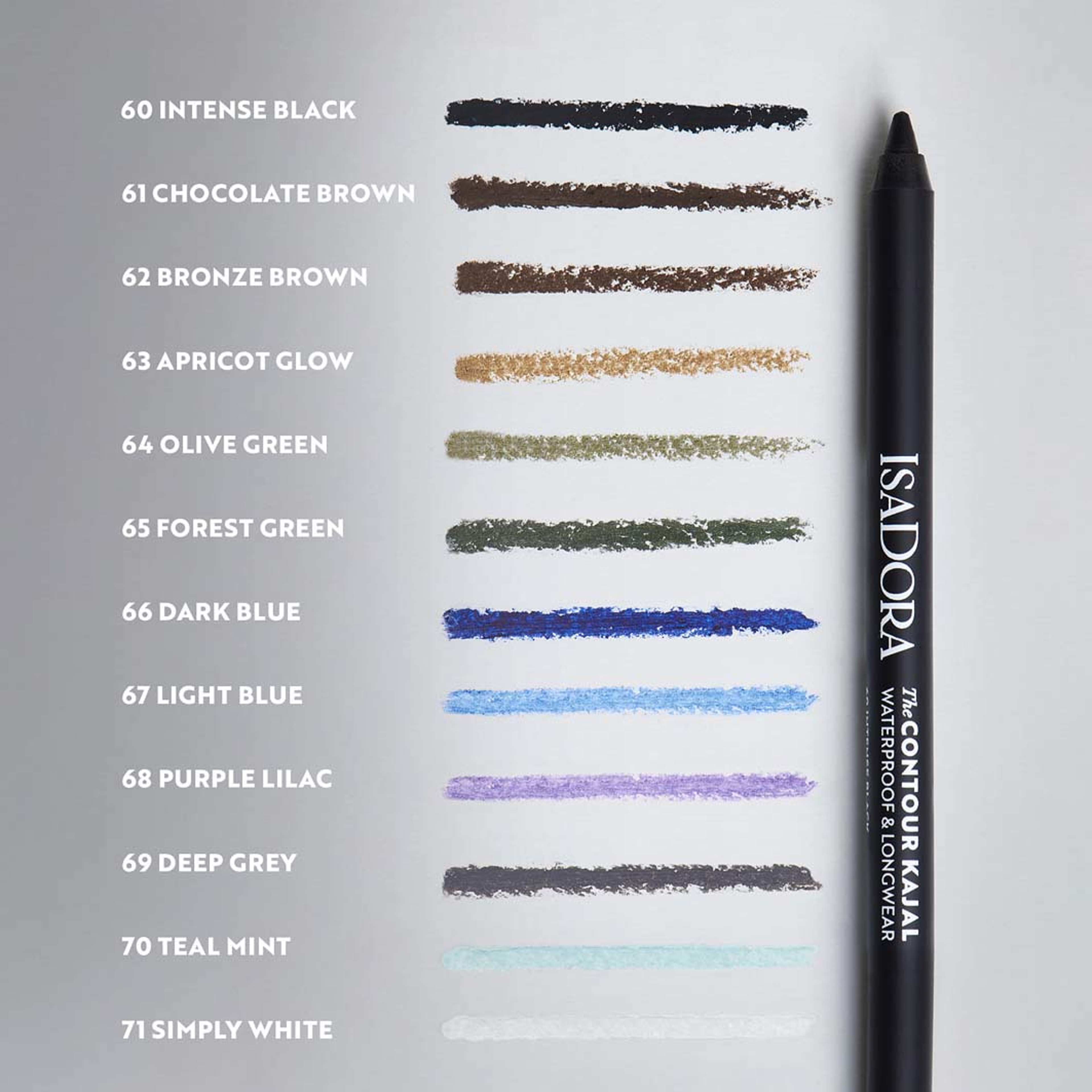 The Contour Kajal Bronze Brown, från IsaDora, i färgen Deep Grey. Klicka för att öppna bilden i stort format