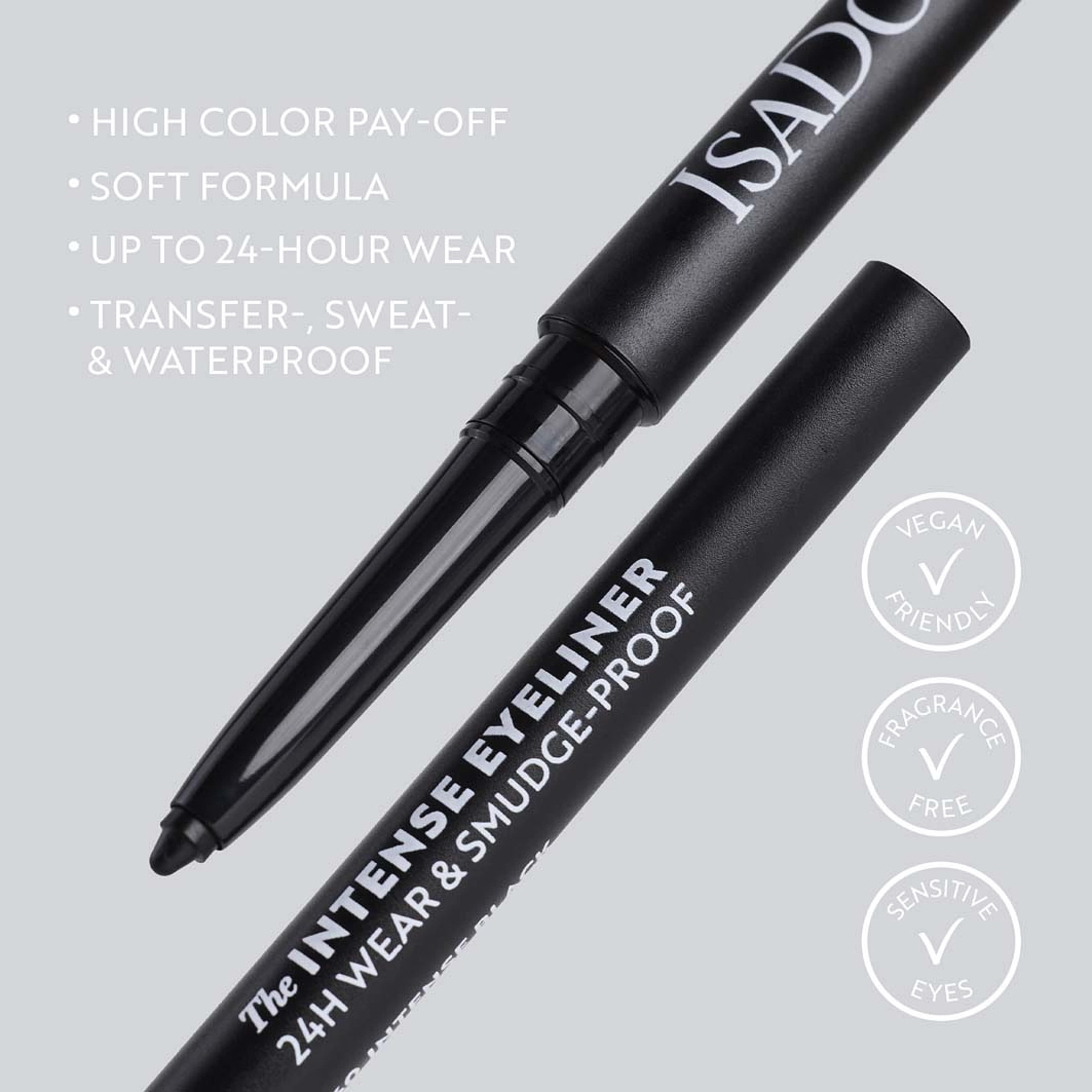 The Intense Eyeliner 24H Wear & Smudge-proof, från IsaDora, i färgen Black Brown. Klicka för att öppna bilden i stort format