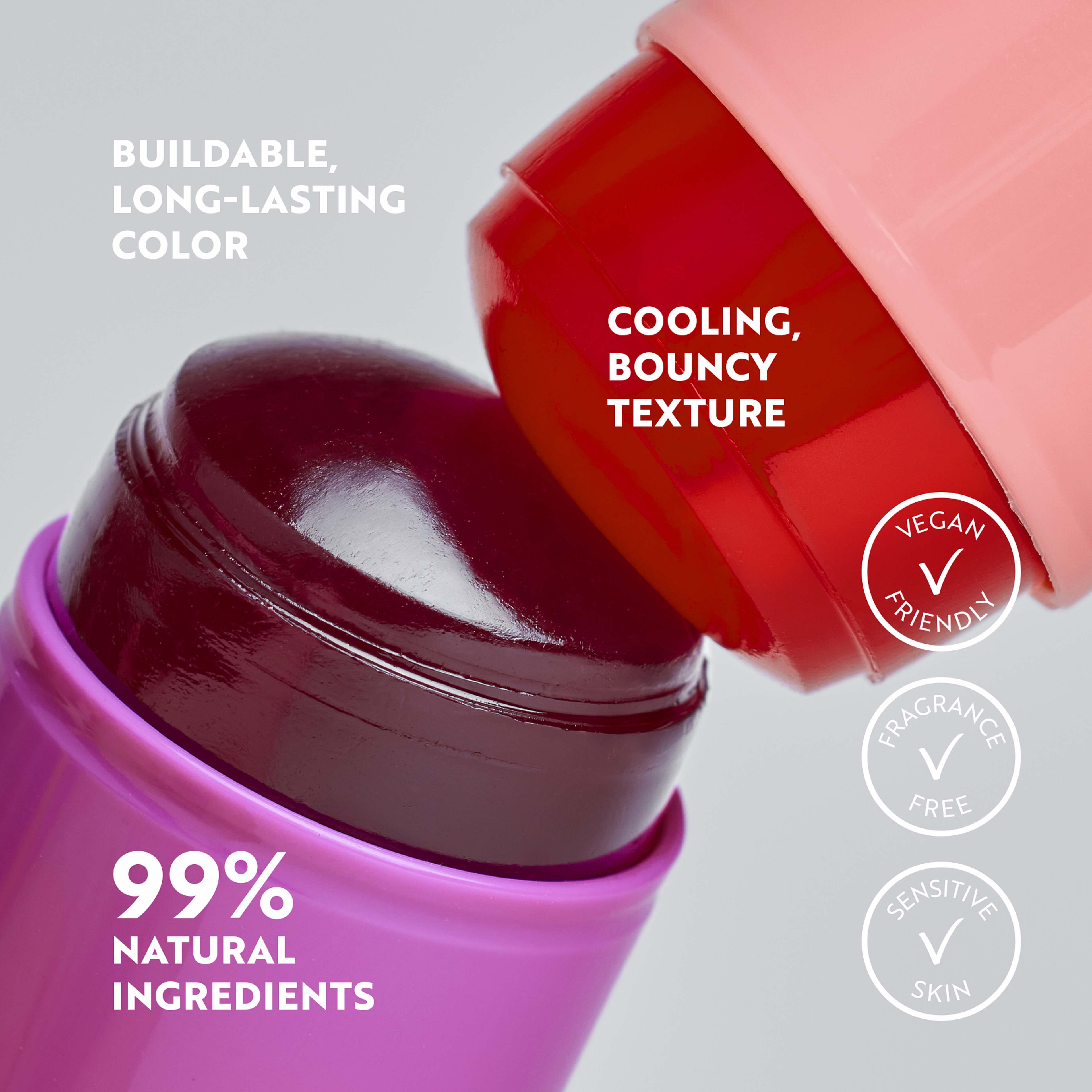 The Lip & Cheek Tint Cooling Jelly Stick, från IsaDora, i färgen Coral Rouge. Klicka för att öppna bilden i stort format