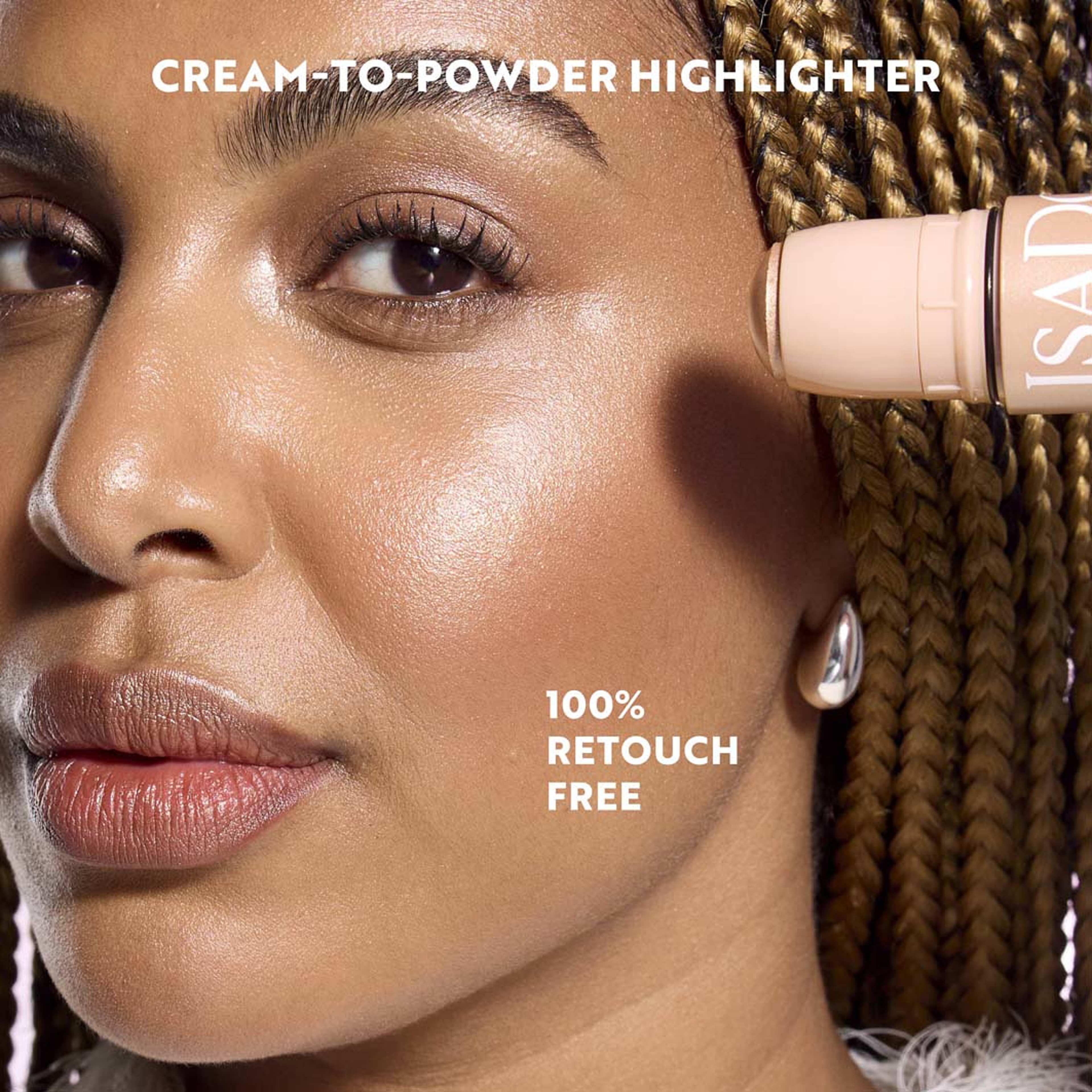 The Highlight Stick Cream-to-Silky Powder, från IsaDora, i färgen Frosty Pink. Klicka för att öppna bilden i stort format