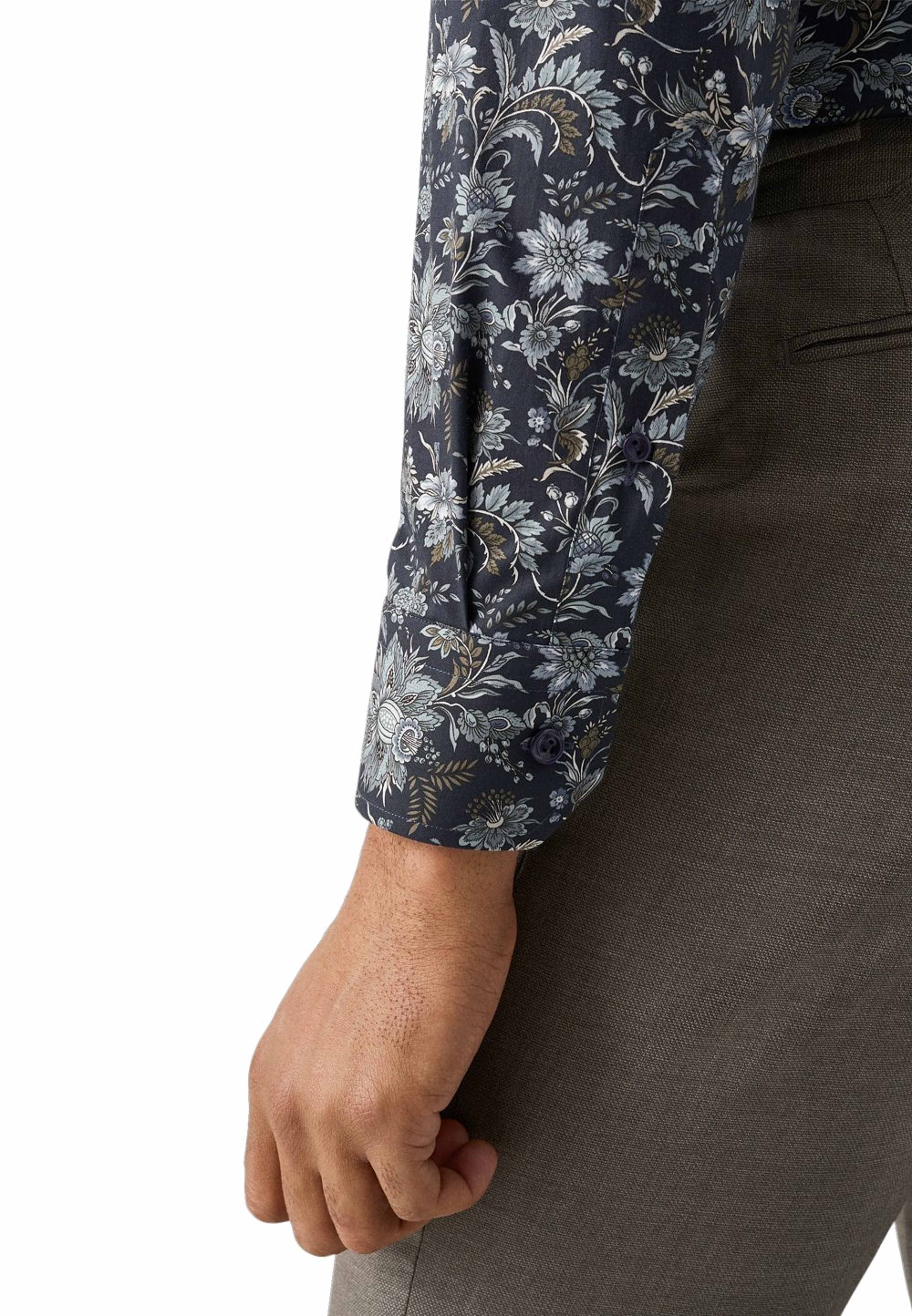 Signature Twill-skjorta Med Blommönster Contemporary Fit