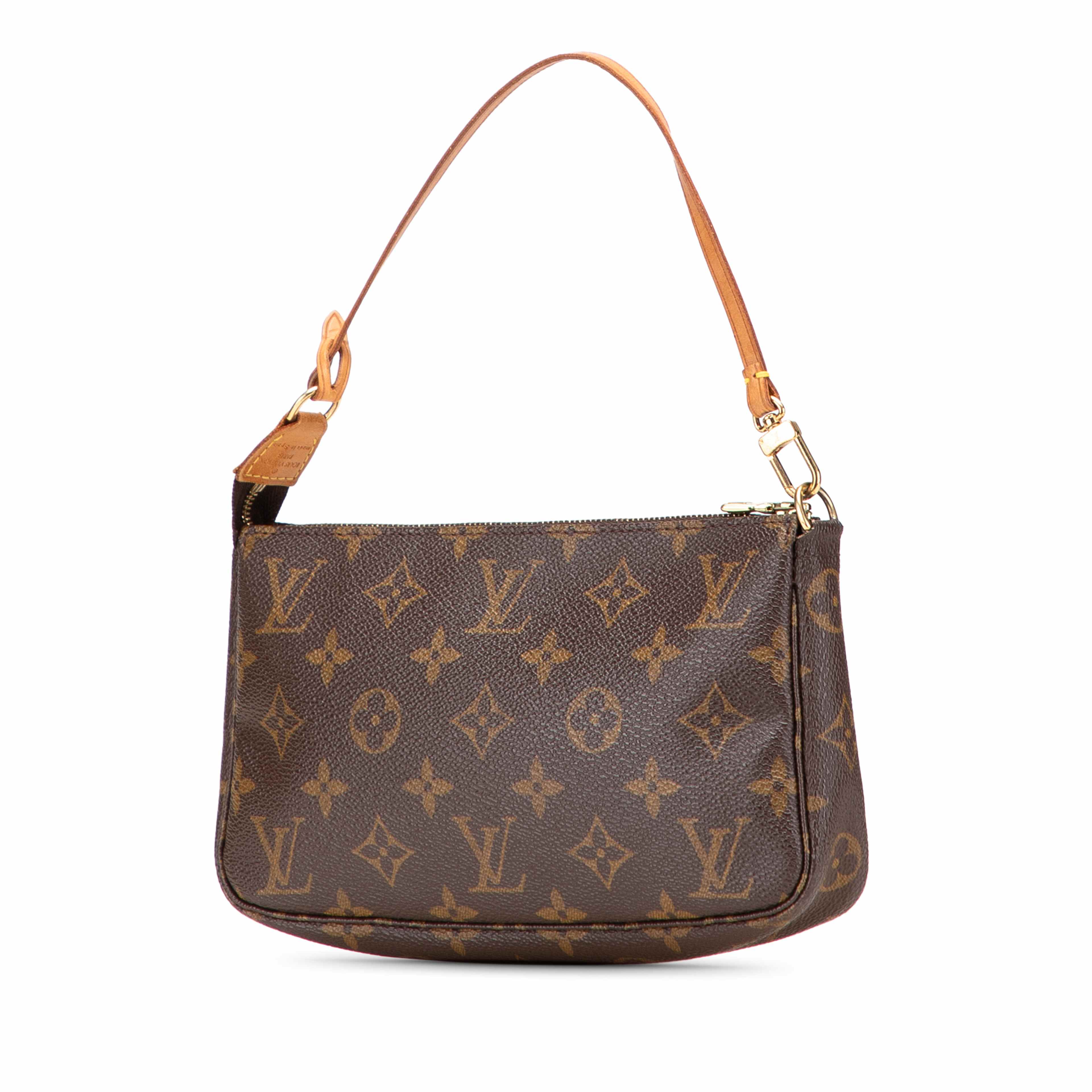 Louis Vuitton Monogram Pochette Accessoires, från Luxclusif, i färgen brown. Klicka för att öppna bilden i stort format