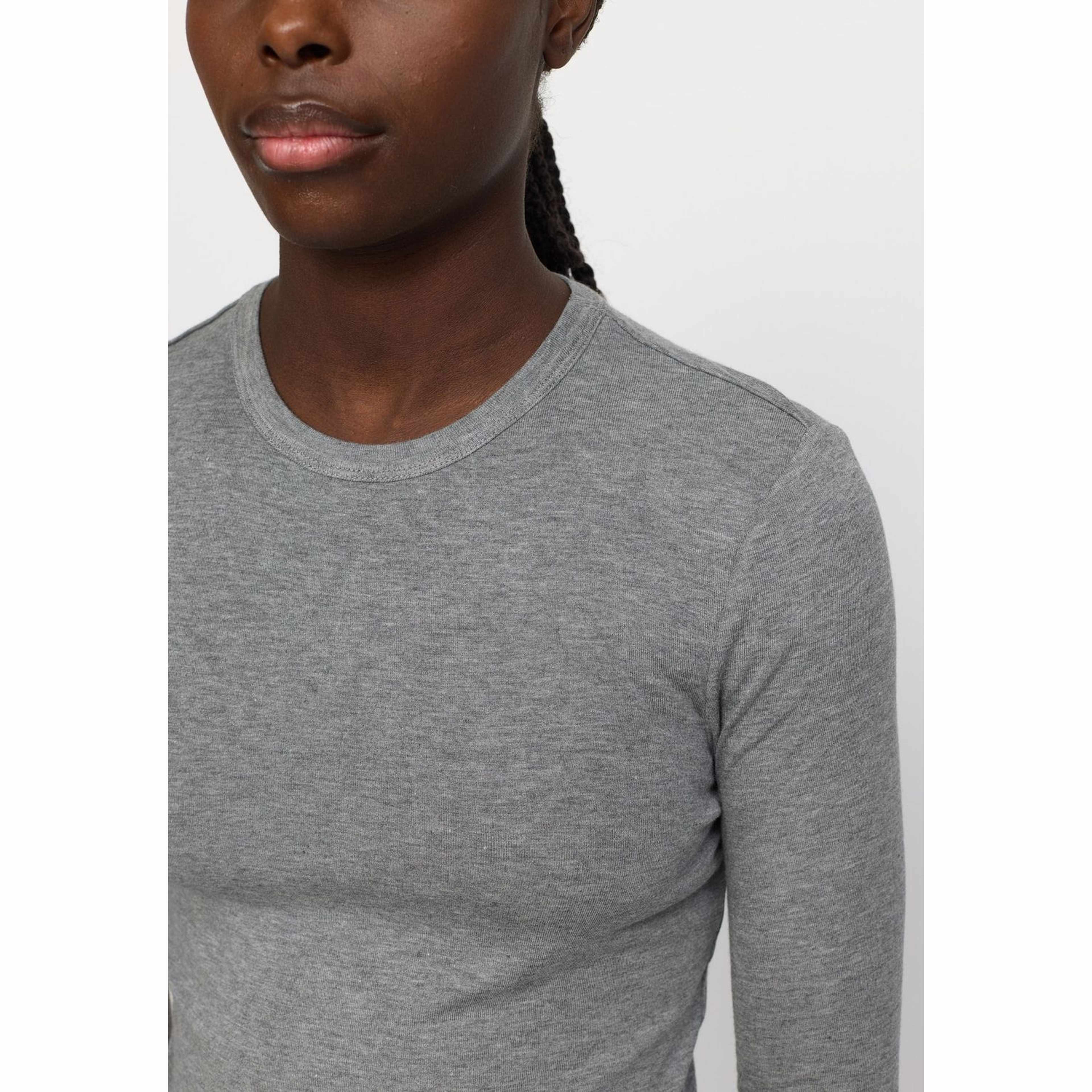 Srroman O-neck - Medium Grey Melange