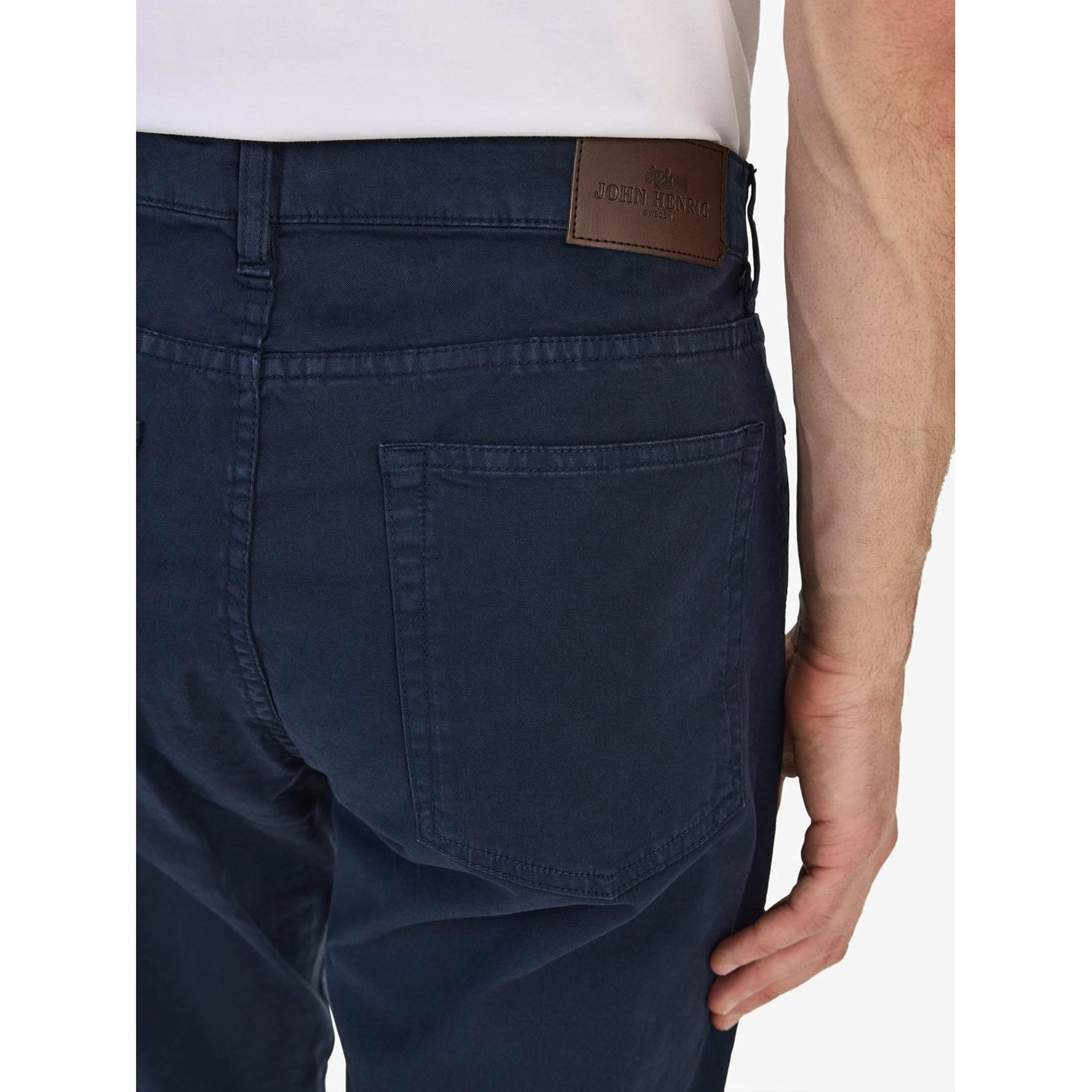 Cotton Solid 5-pocket Trousers (henri)