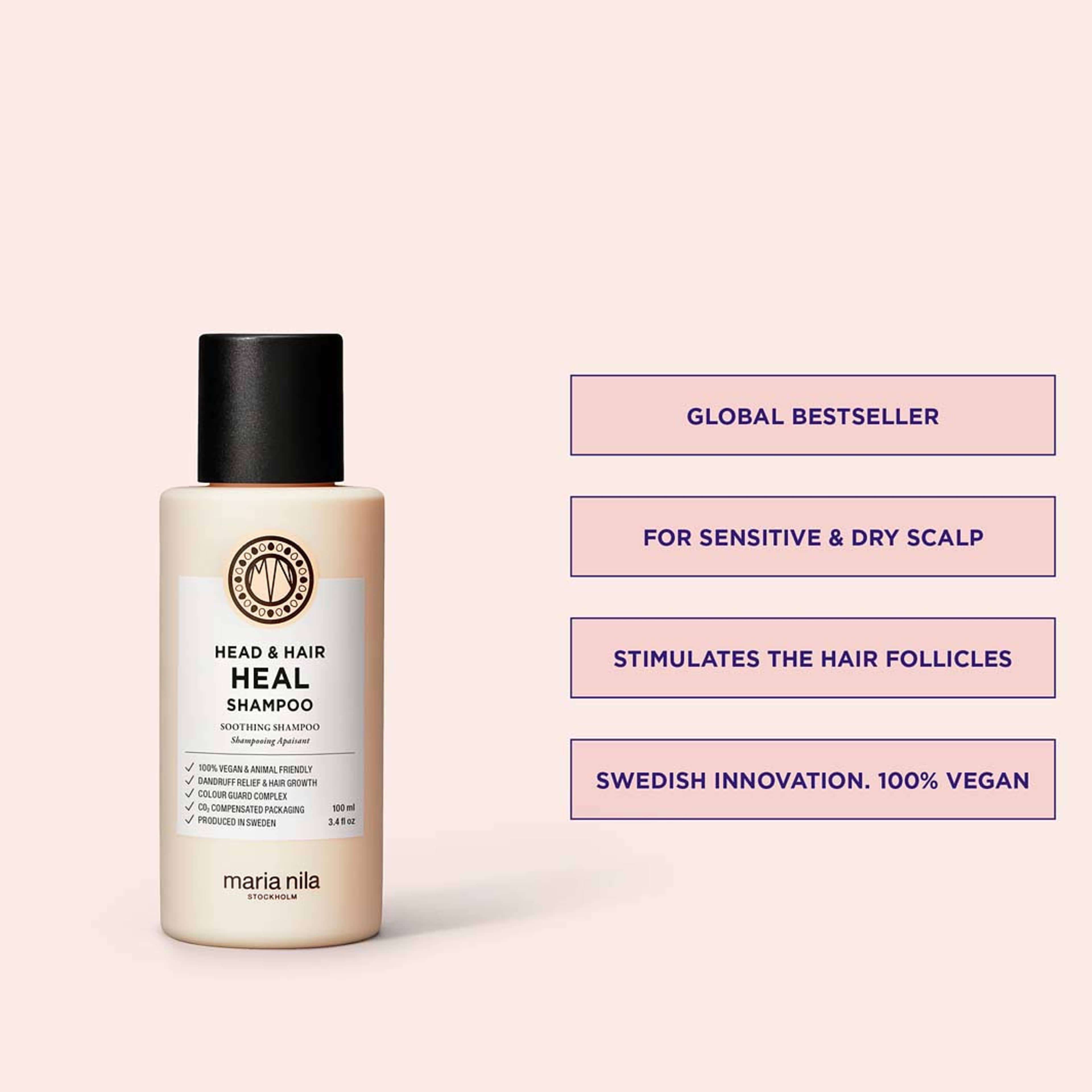 Head & Hair Heal Shampoo, från Maria Nila. Klicka för att öppna bilden i stort format