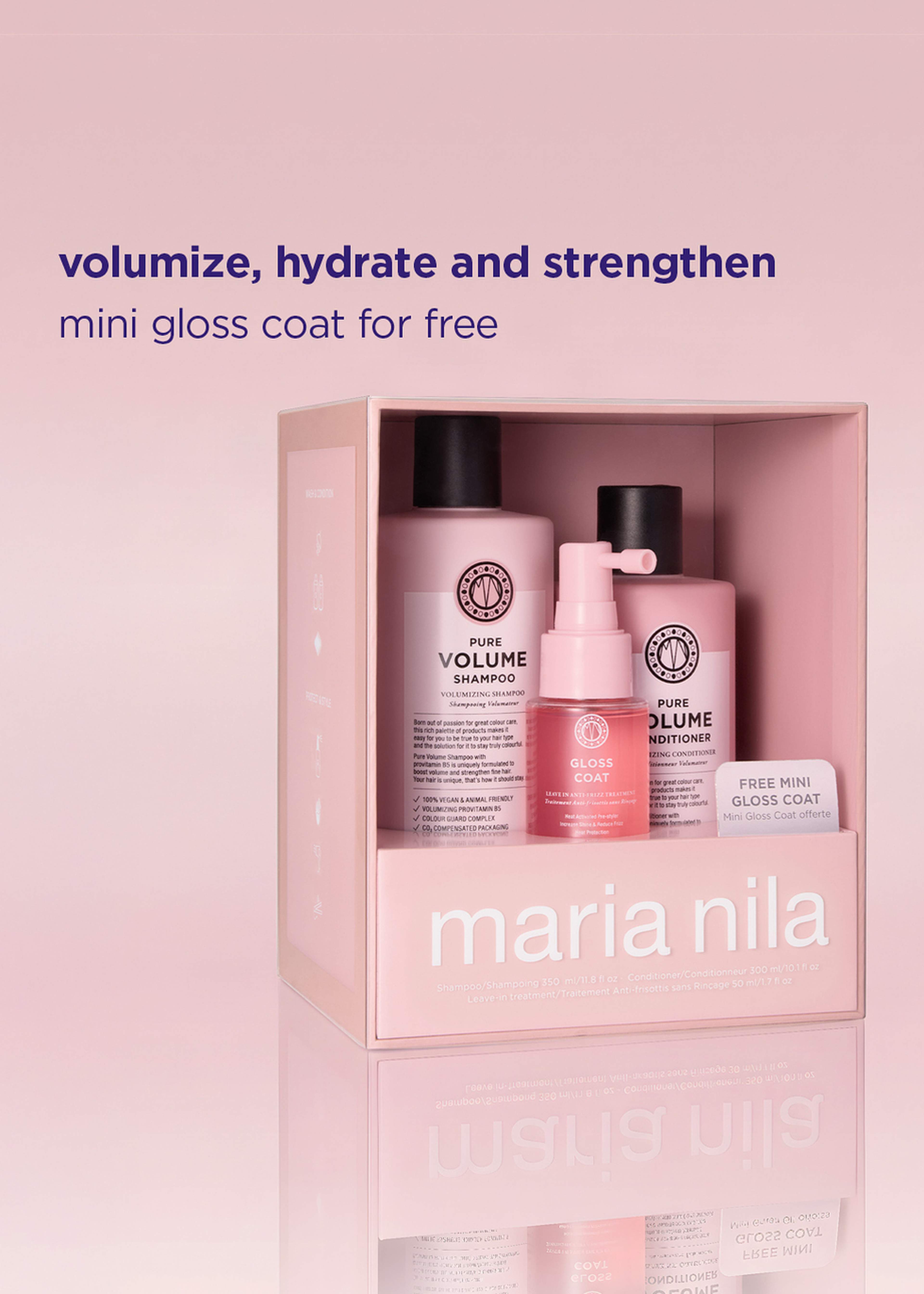 Beauty Box AW26 Pure Volume, från Maria Nila. Klicka för att öppna bilden i stort format