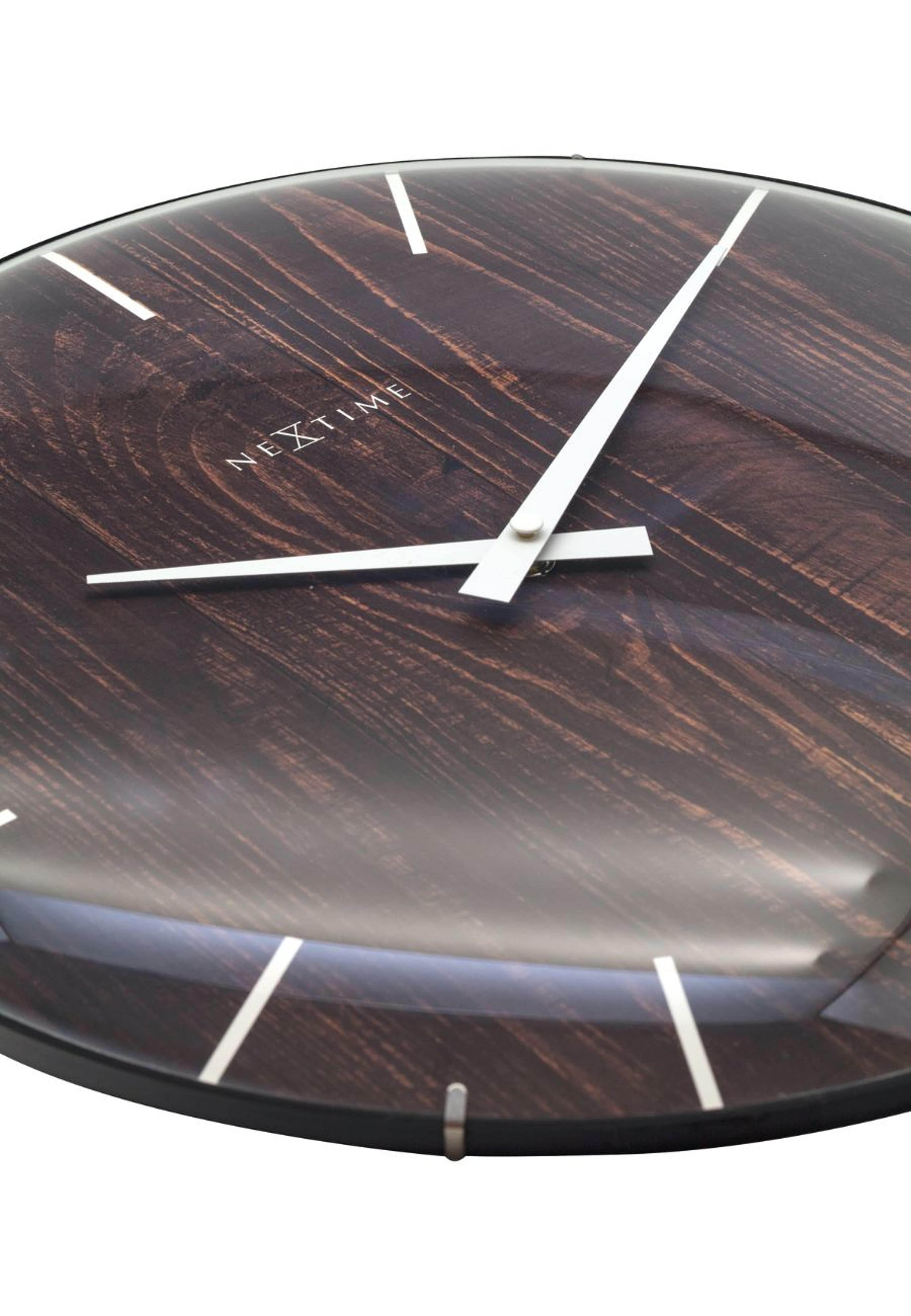 Väggklocka Edge Wood Dome ø35cm