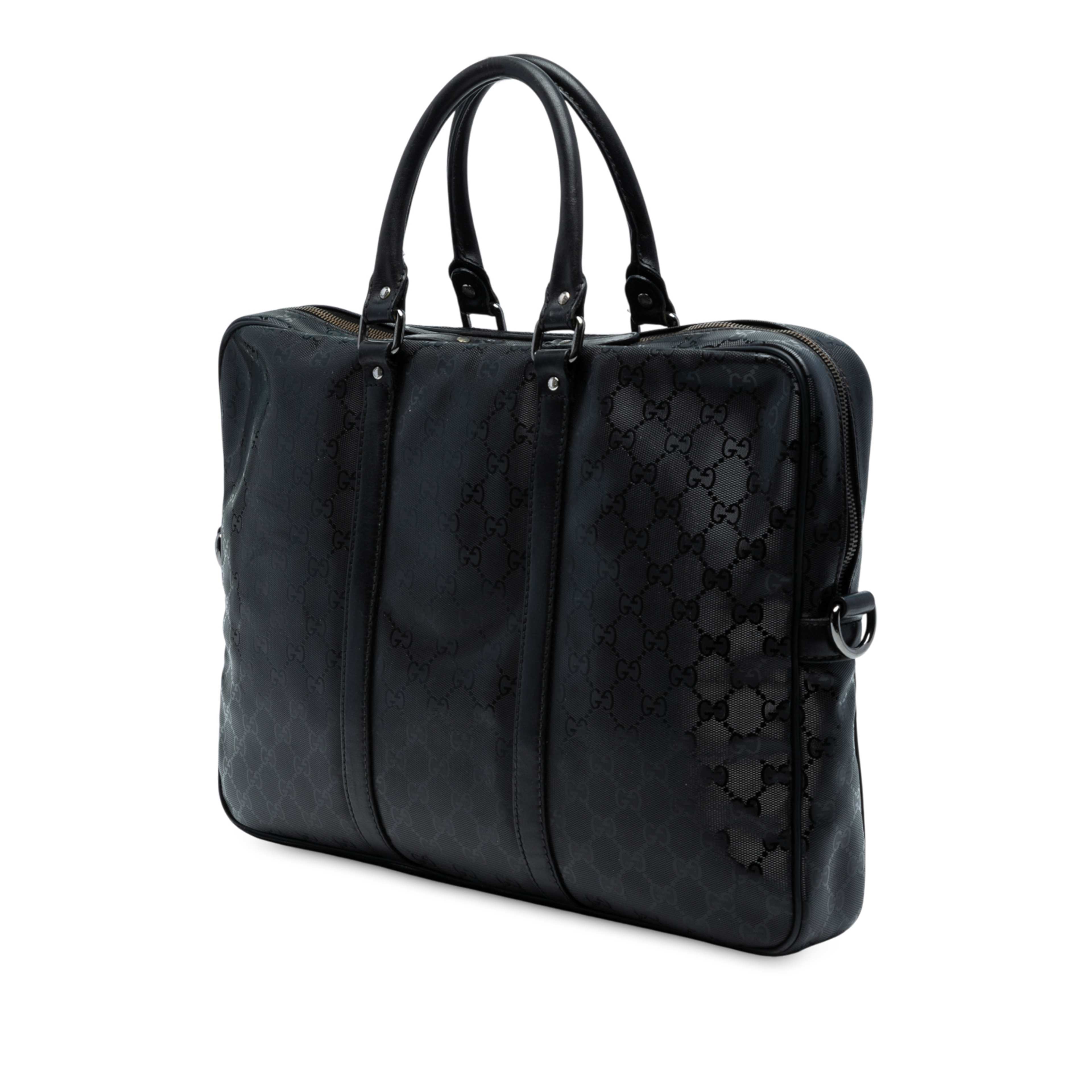 Gucci Gg Imprime Business Bag, från Luxclusif, i färgen svart. Klicka för att öppna bilden i stort format