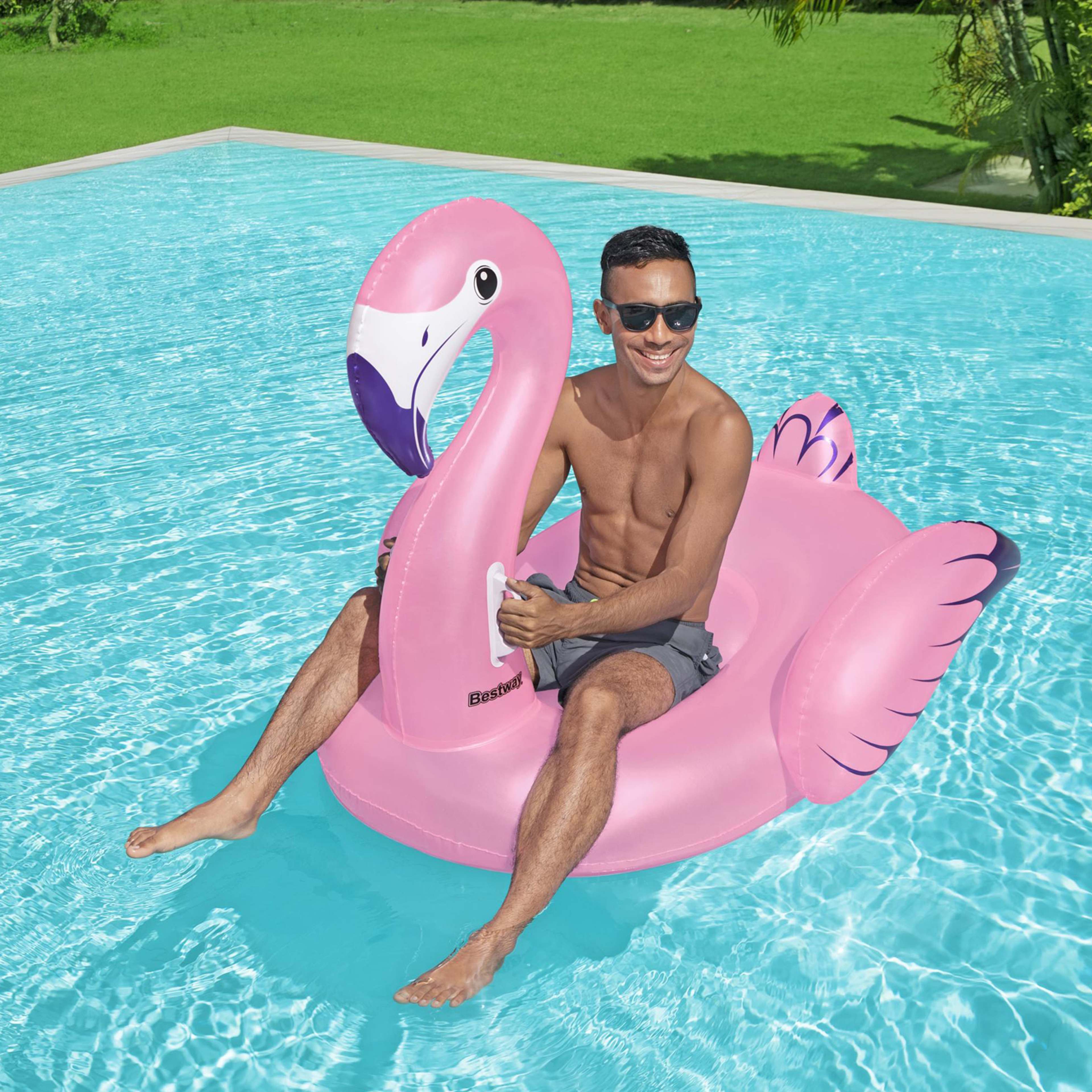 Badmadrass 1.53m X 1.43m Luxury Flamingo