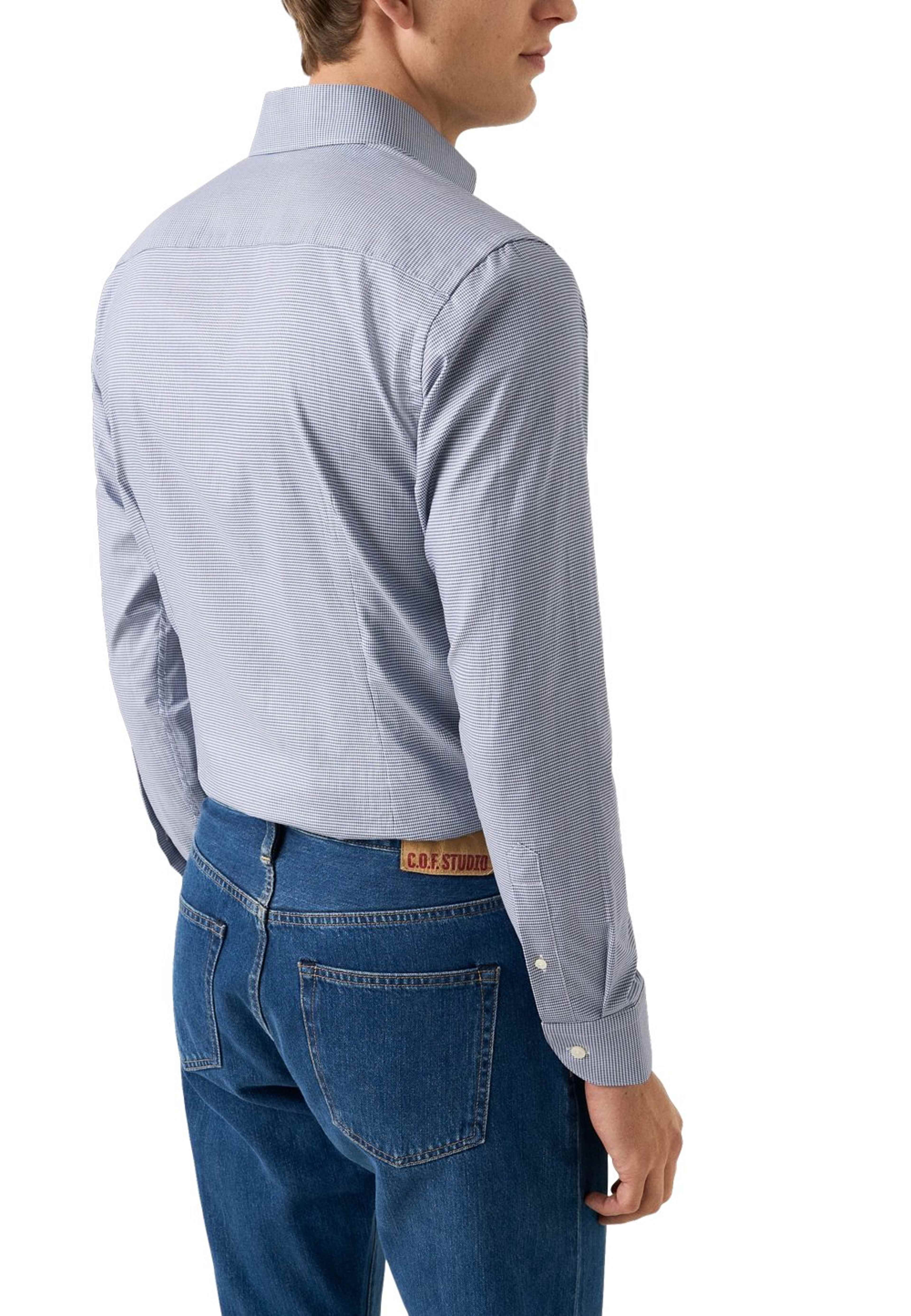 Rutig Skjorta I Signature Oxford Slim Fit