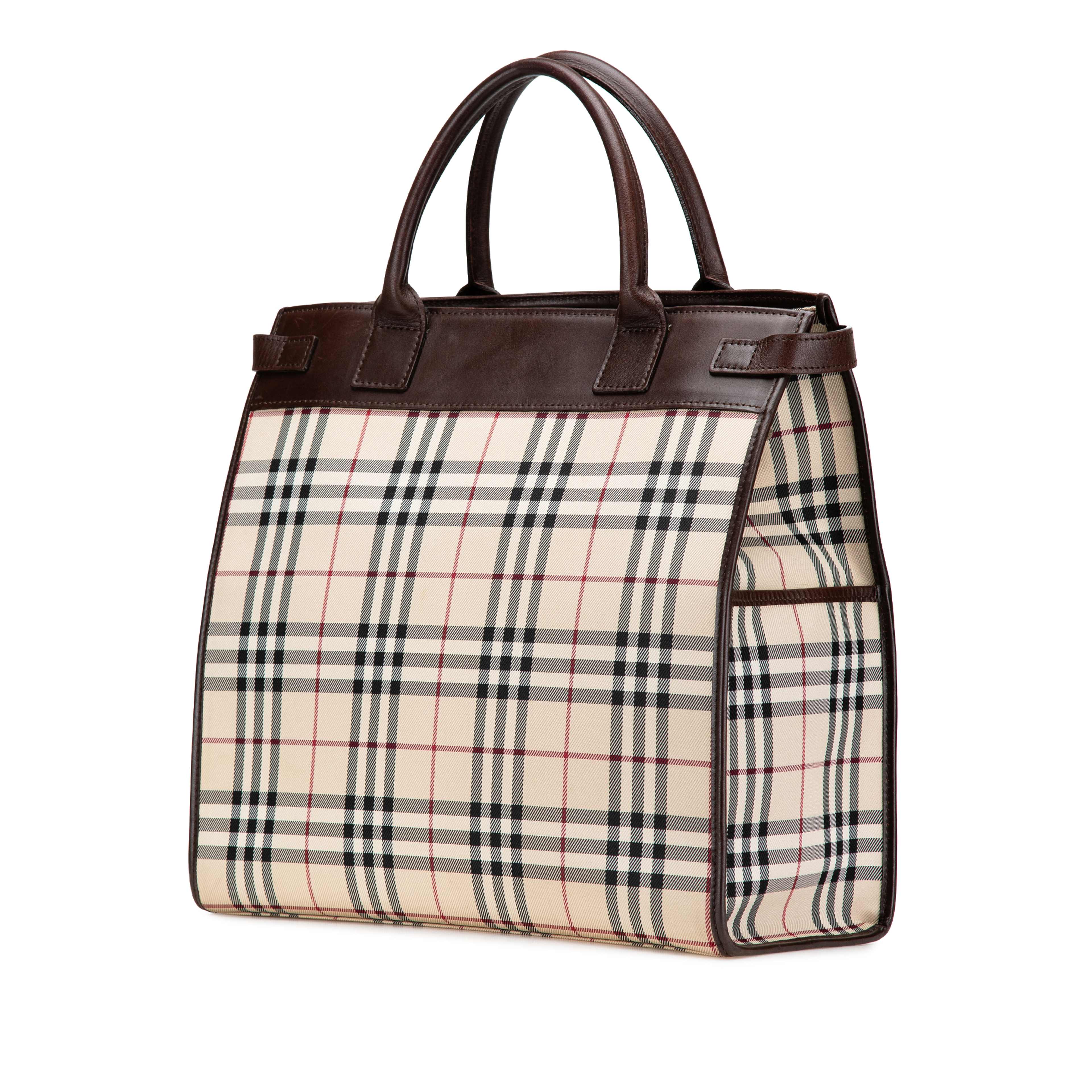 Burberry House Check Canvas Tote