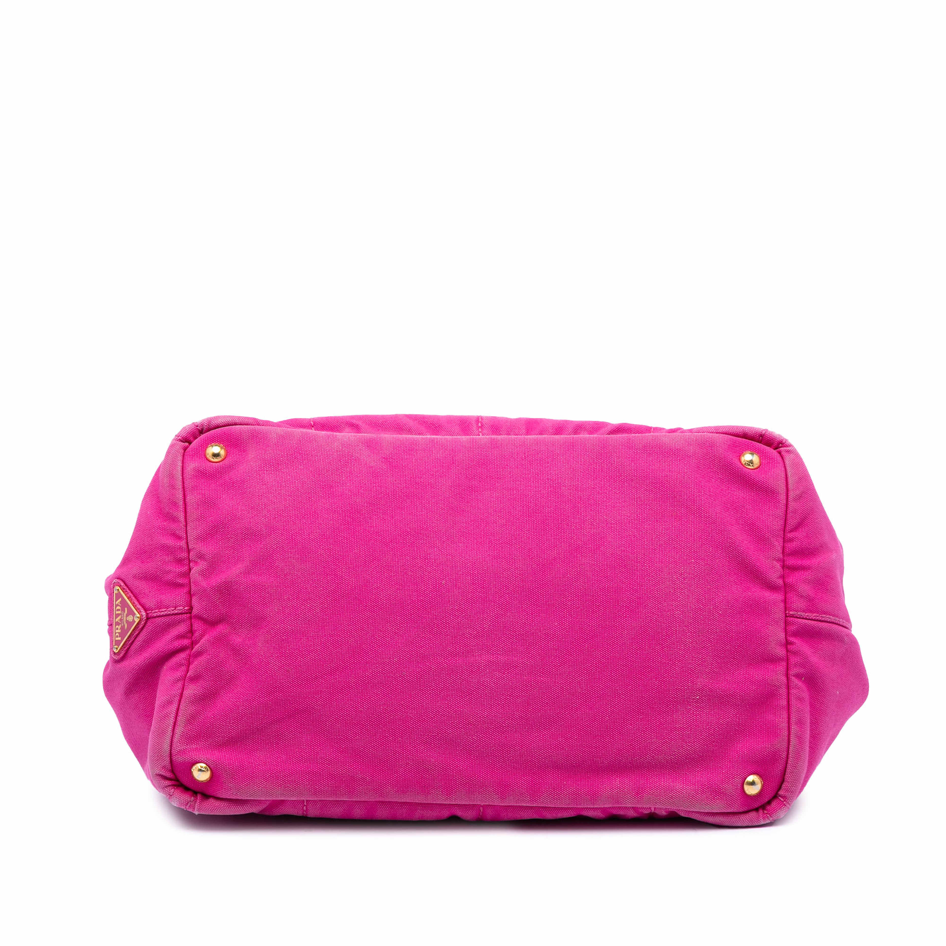 Prada Canvas Canapa Logo Tote, från Luxclusif, i färgen rosa. Klicka för att öppna bilden i stort format
