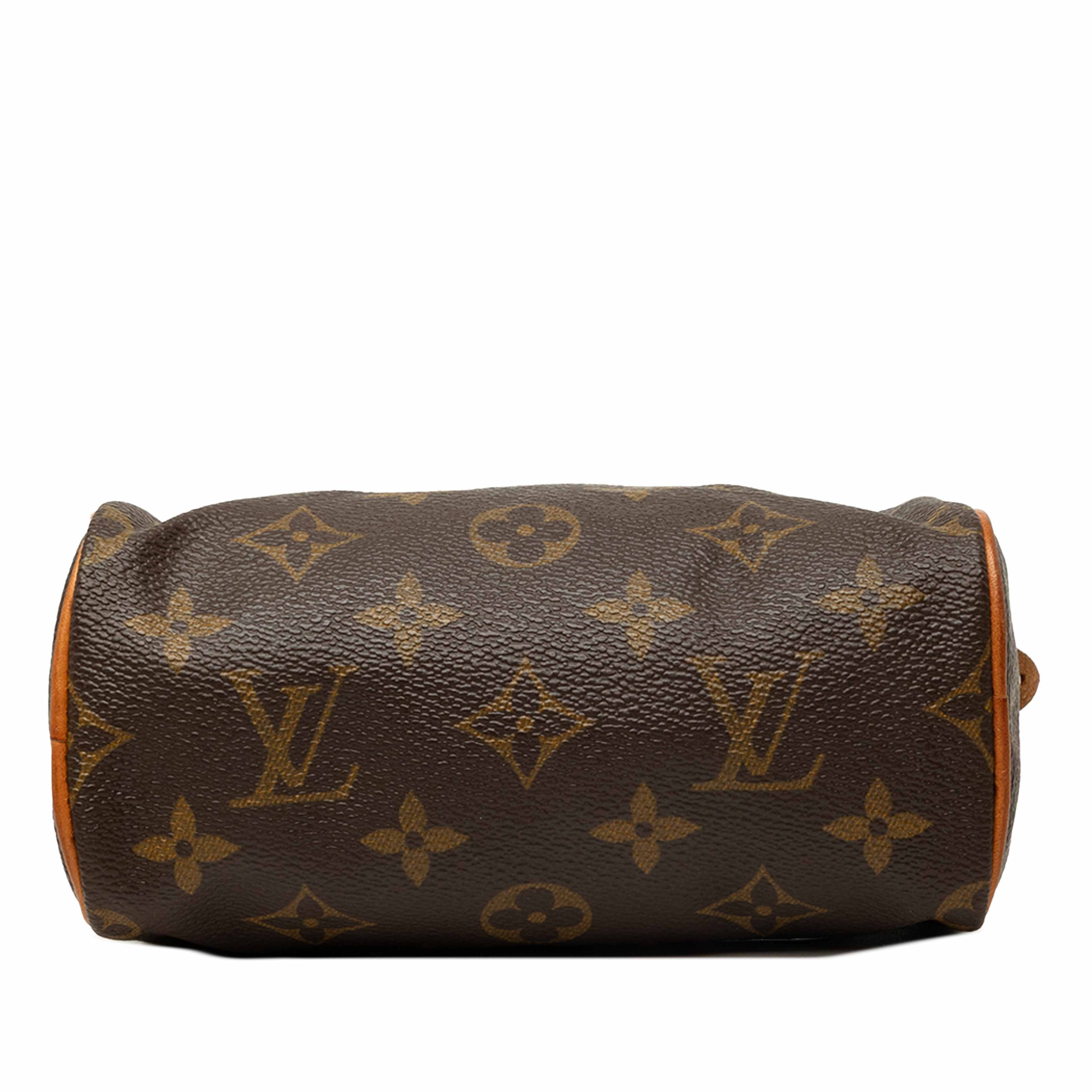 Louis Vuitton Monogram Mini Speedy Hl, från Luxclusif, i färgen brun. Klicka för att öppna bilden i stort format