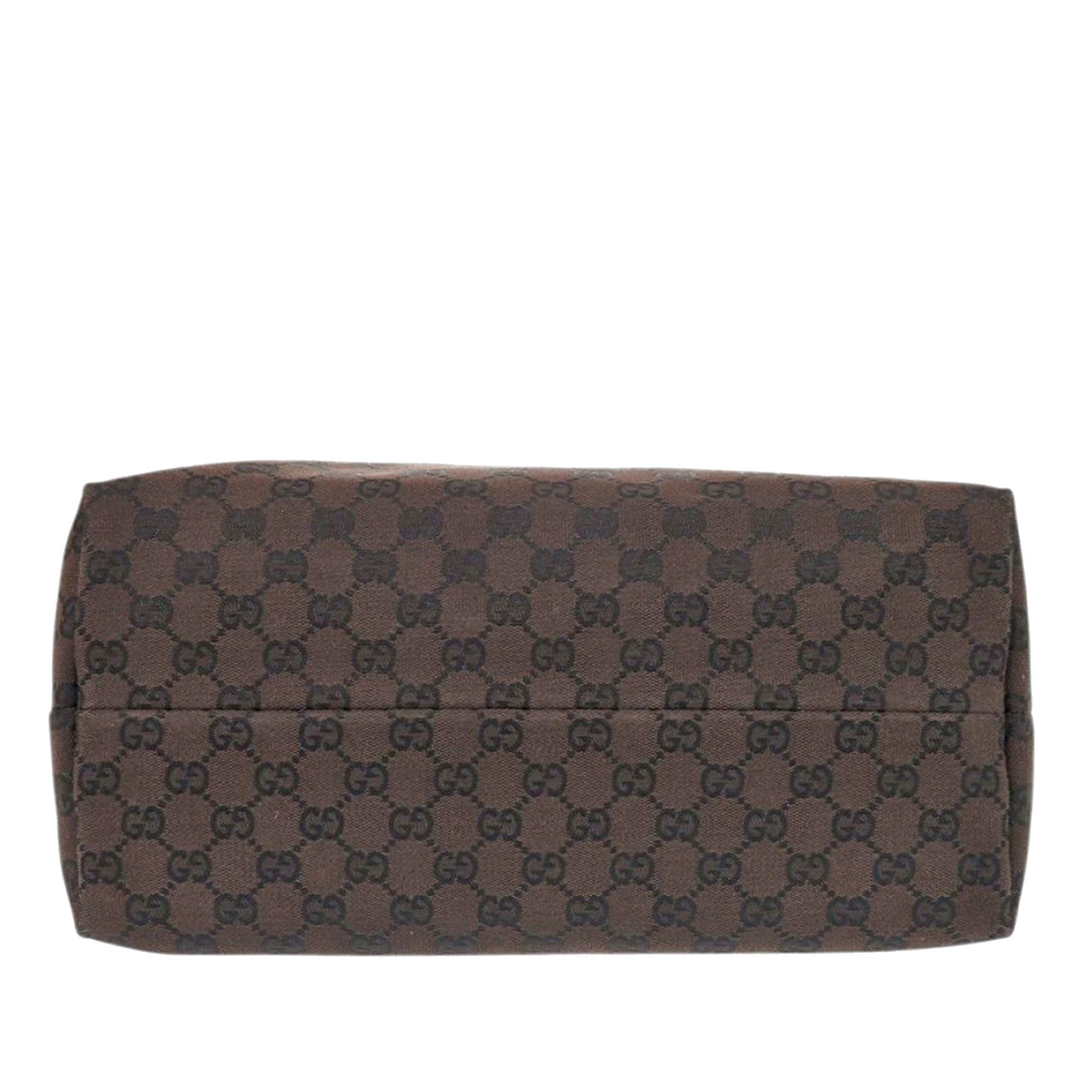 Gucci Gg Canvas Tote, från Luxclusif, i färgen dark brown. Klicka för att öppna bilden i stort format