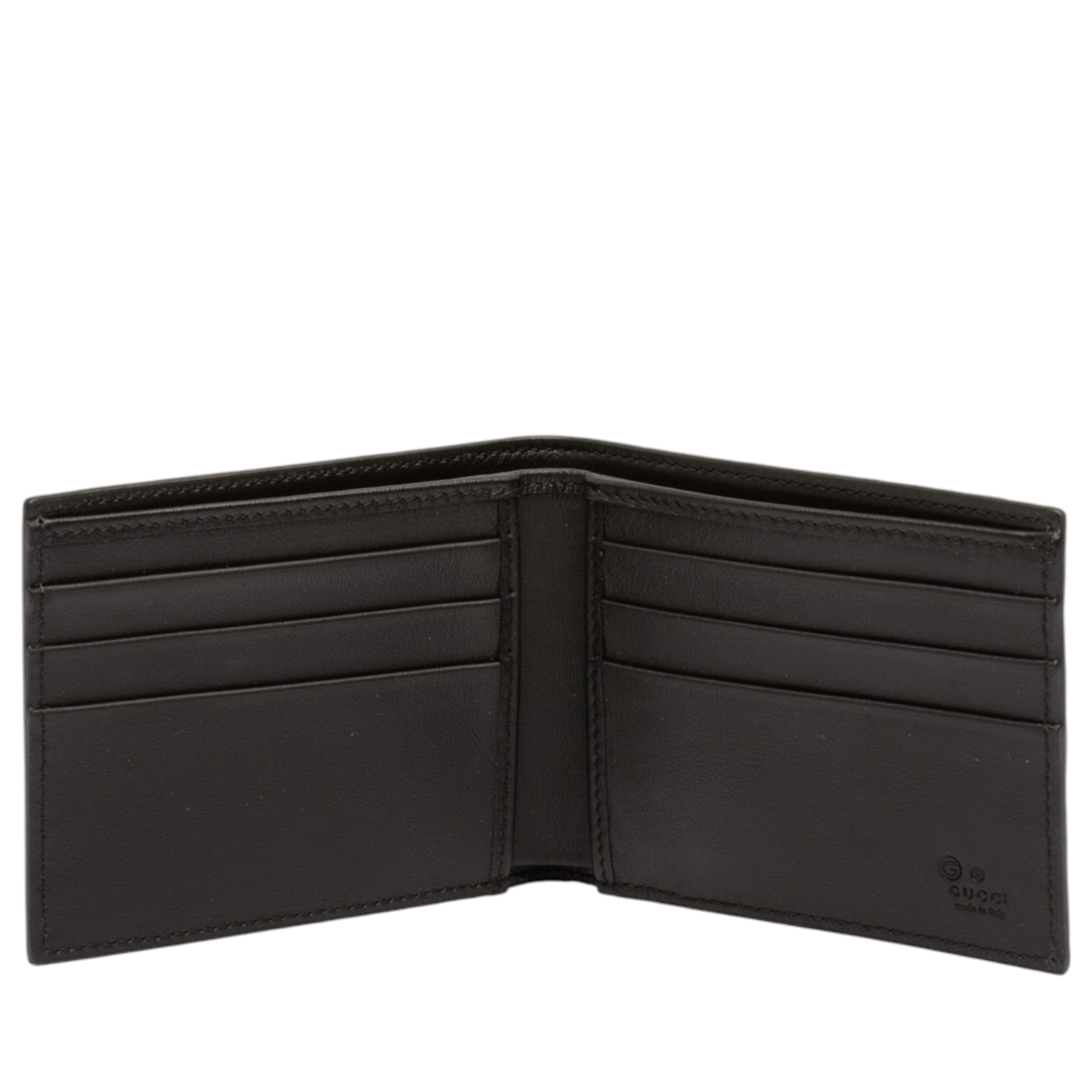 Gucci Microguccissima Bifold Wallet, från Luxclusif, i färgen black. Klicka för att öppna bilden i stort format