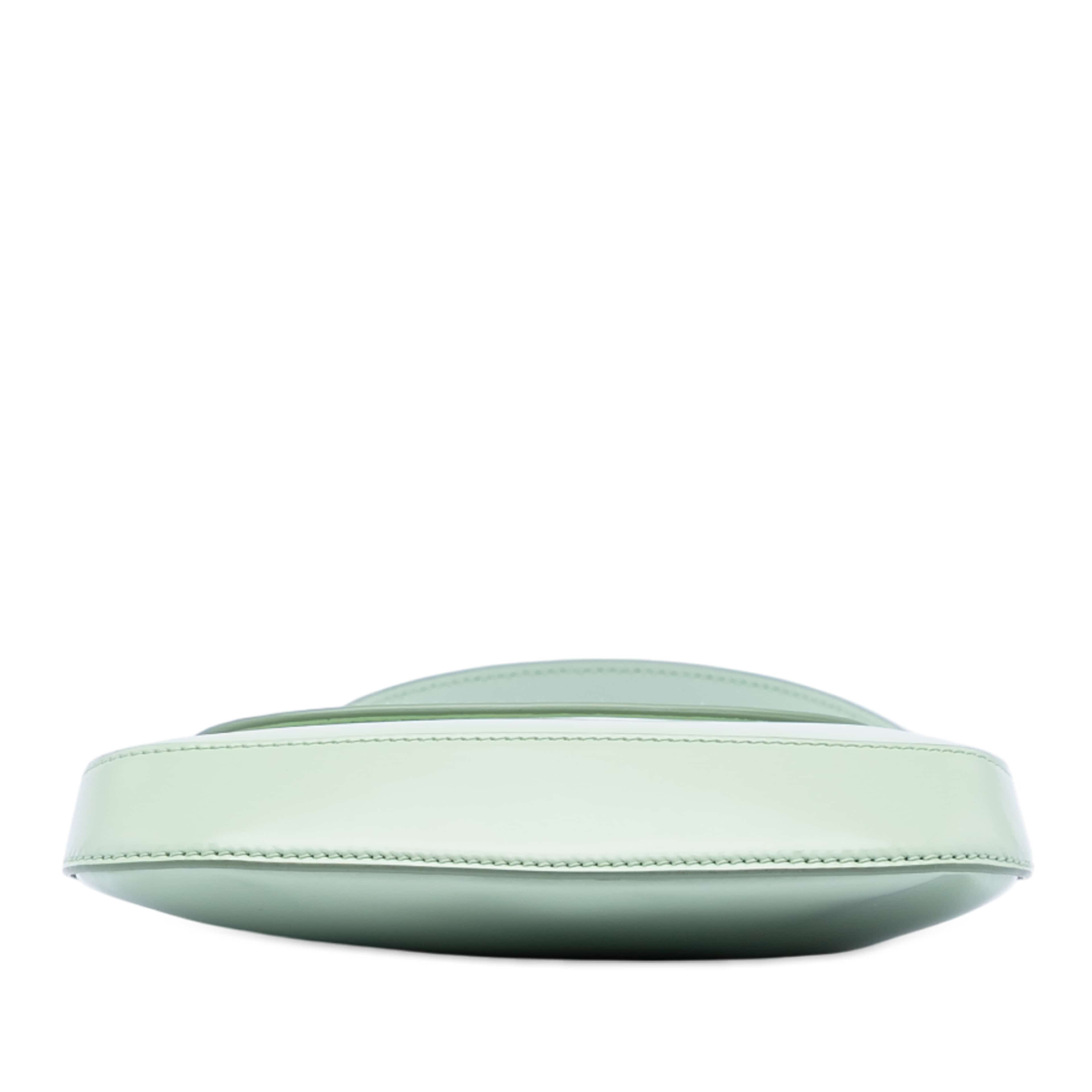 Prada Mini Brushed Leather Cleo Flap, från Luxclusif, i färgen mint. Klicka för att öppna bilden i stort format