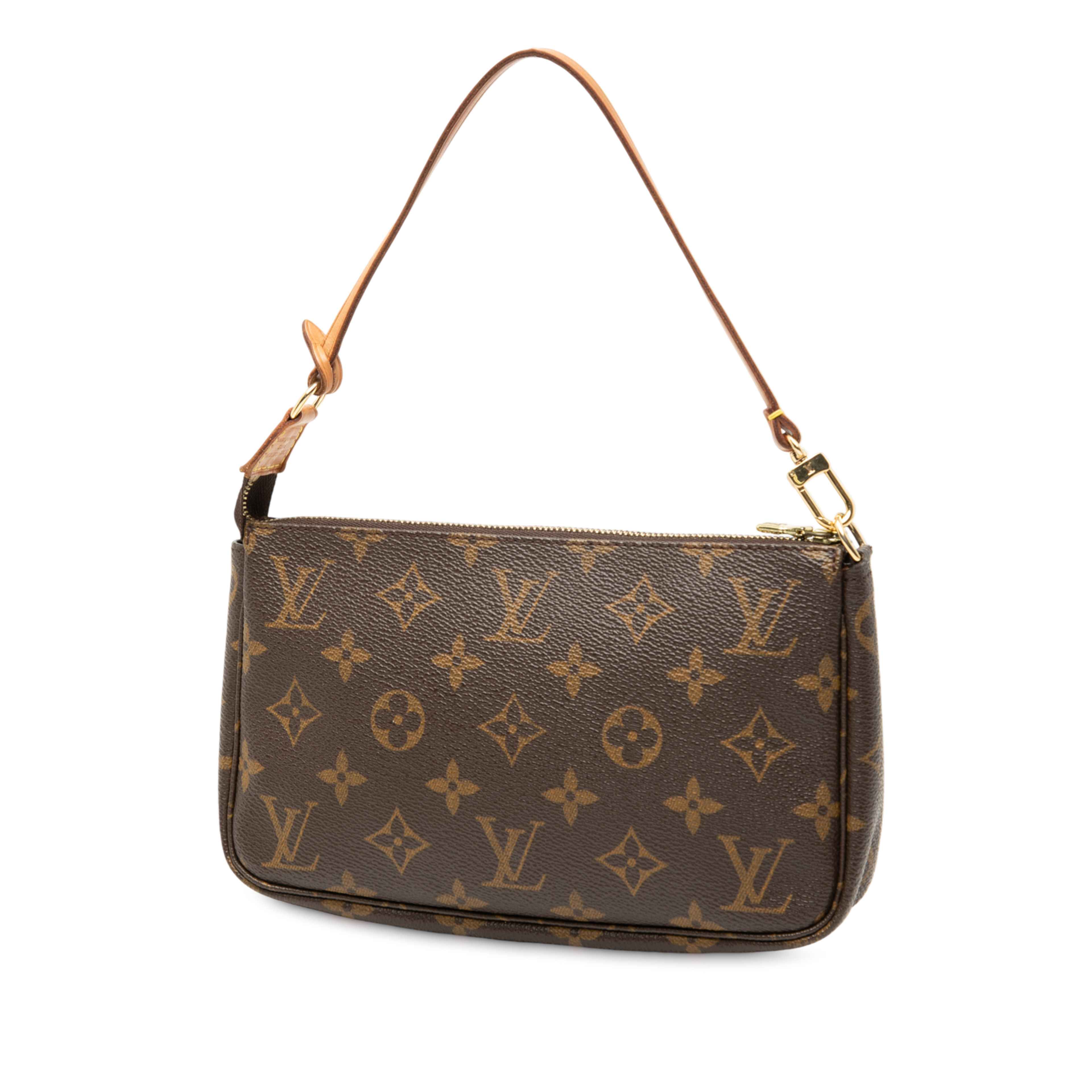 Louis Vuitton Monogram Pochette Accessoires, från Luxclusif, i färgen brown. Klicka för att öppna bilden i stort format