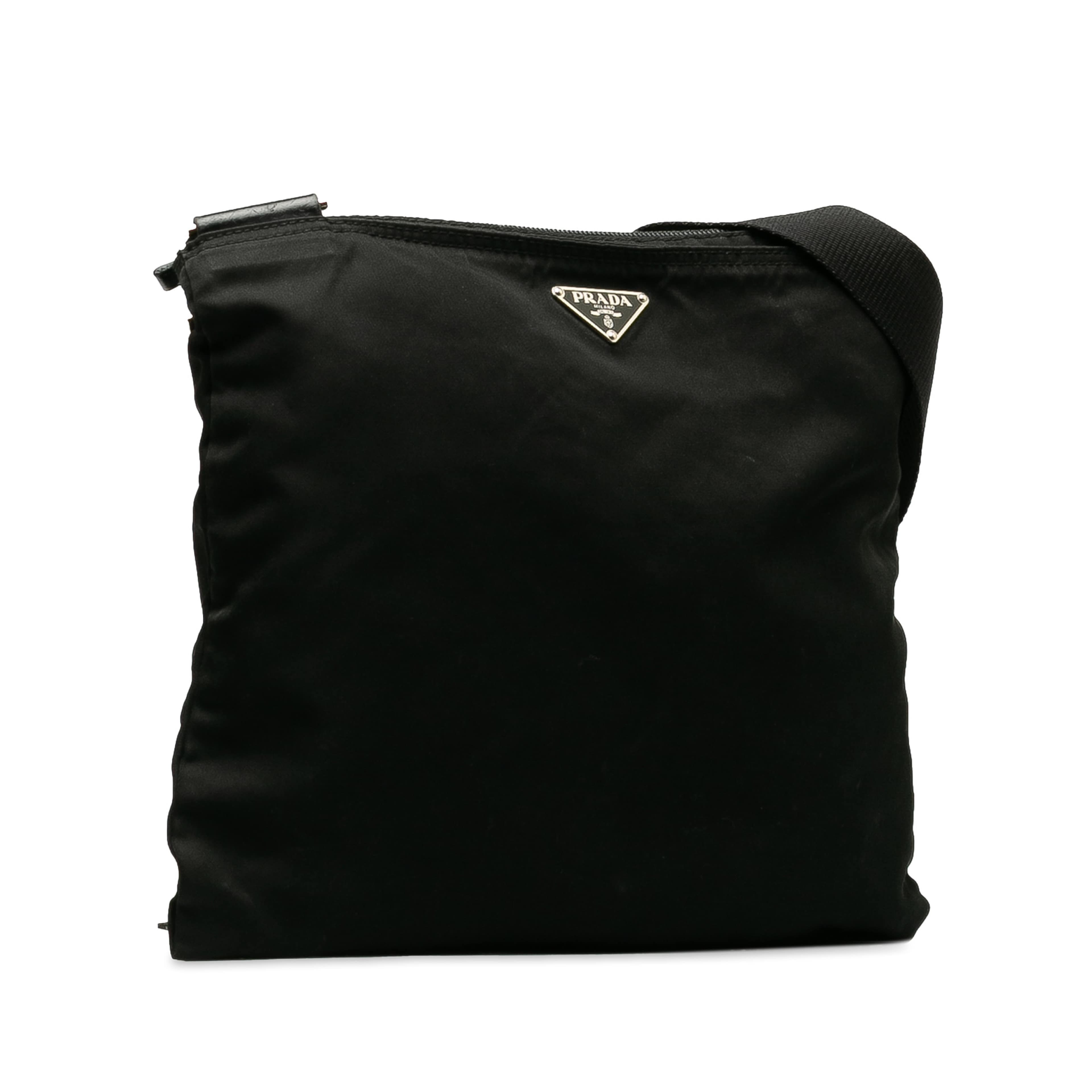 Prada Tessuto Crossbody Bag, från Luxclusif, i färgen black. Klicka för att öppna bilden i stort format